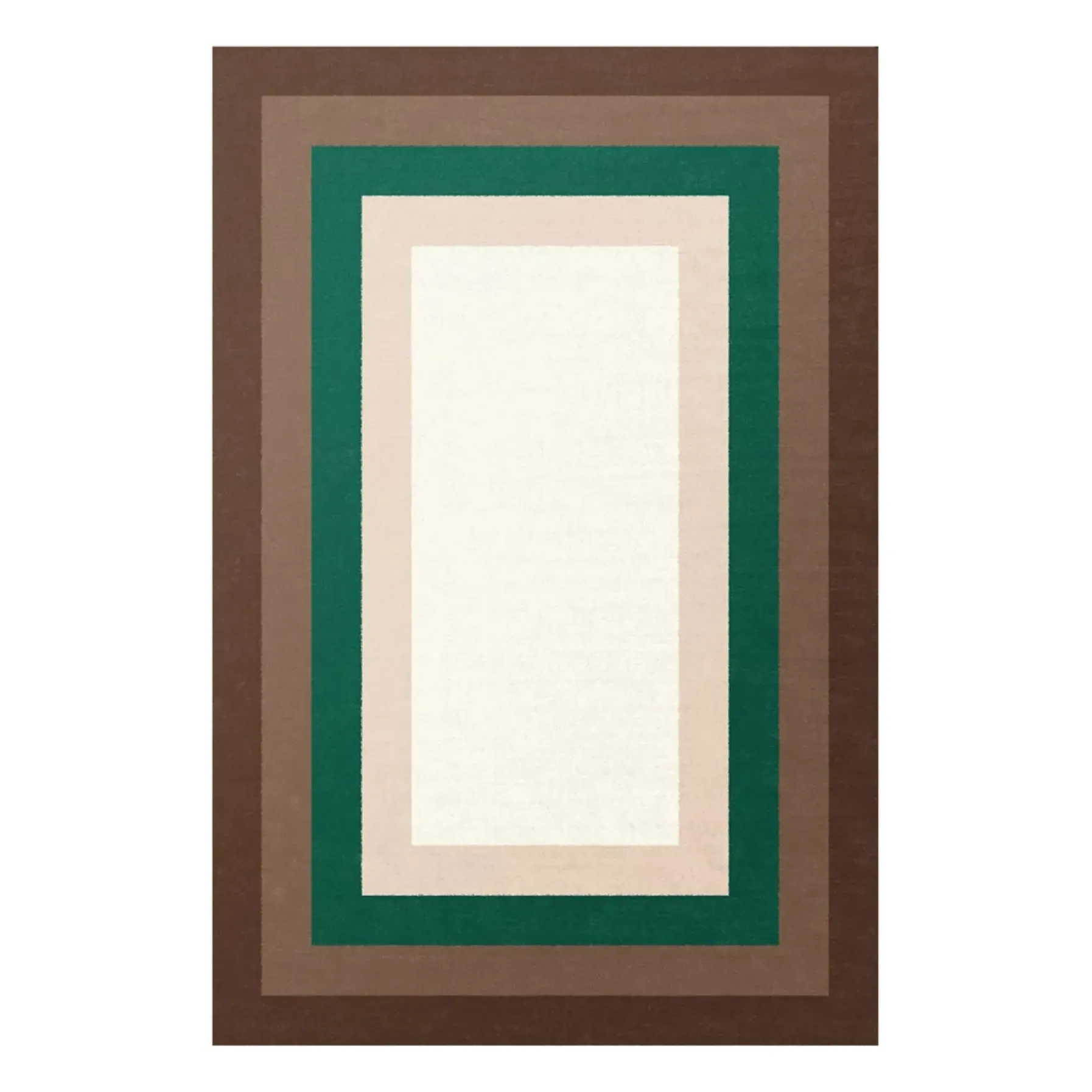 Luna Quadro Wool Rug - Green, New Zealand Wool product