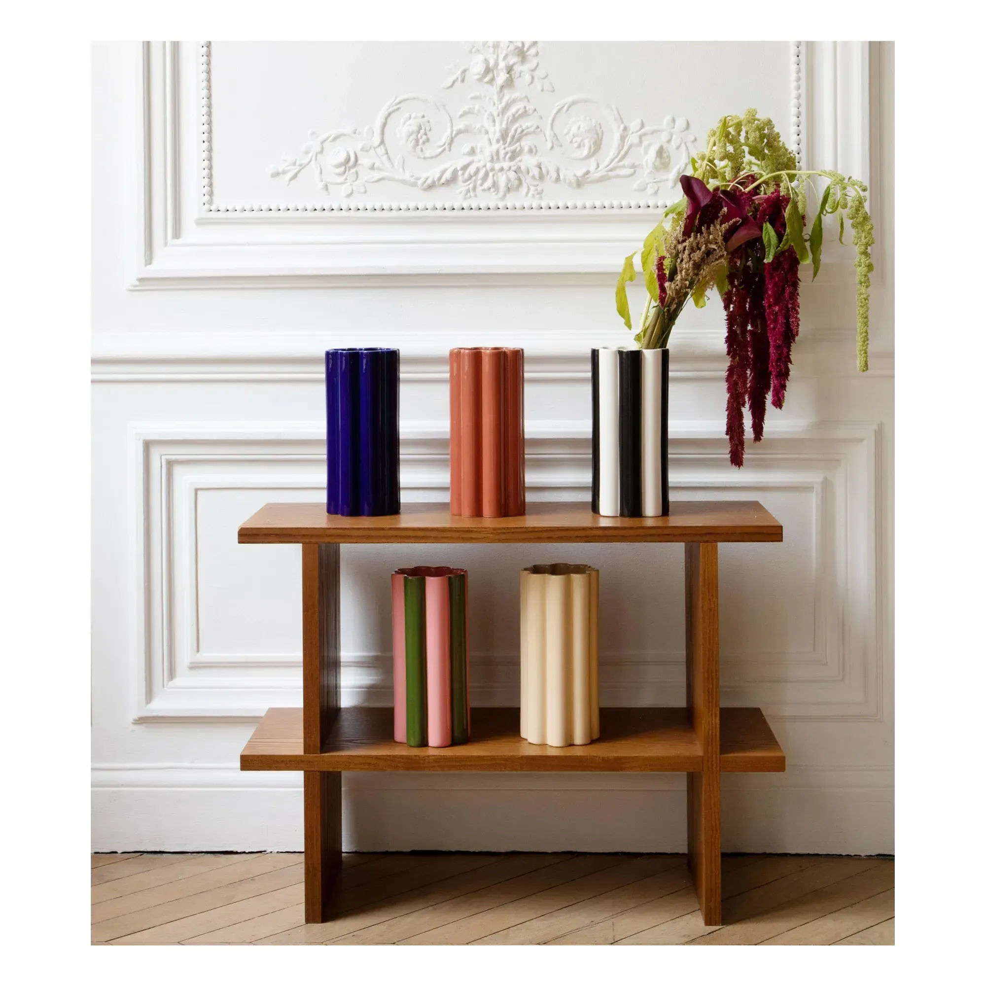 Mara Shelf - Iroko, Ash alternate view