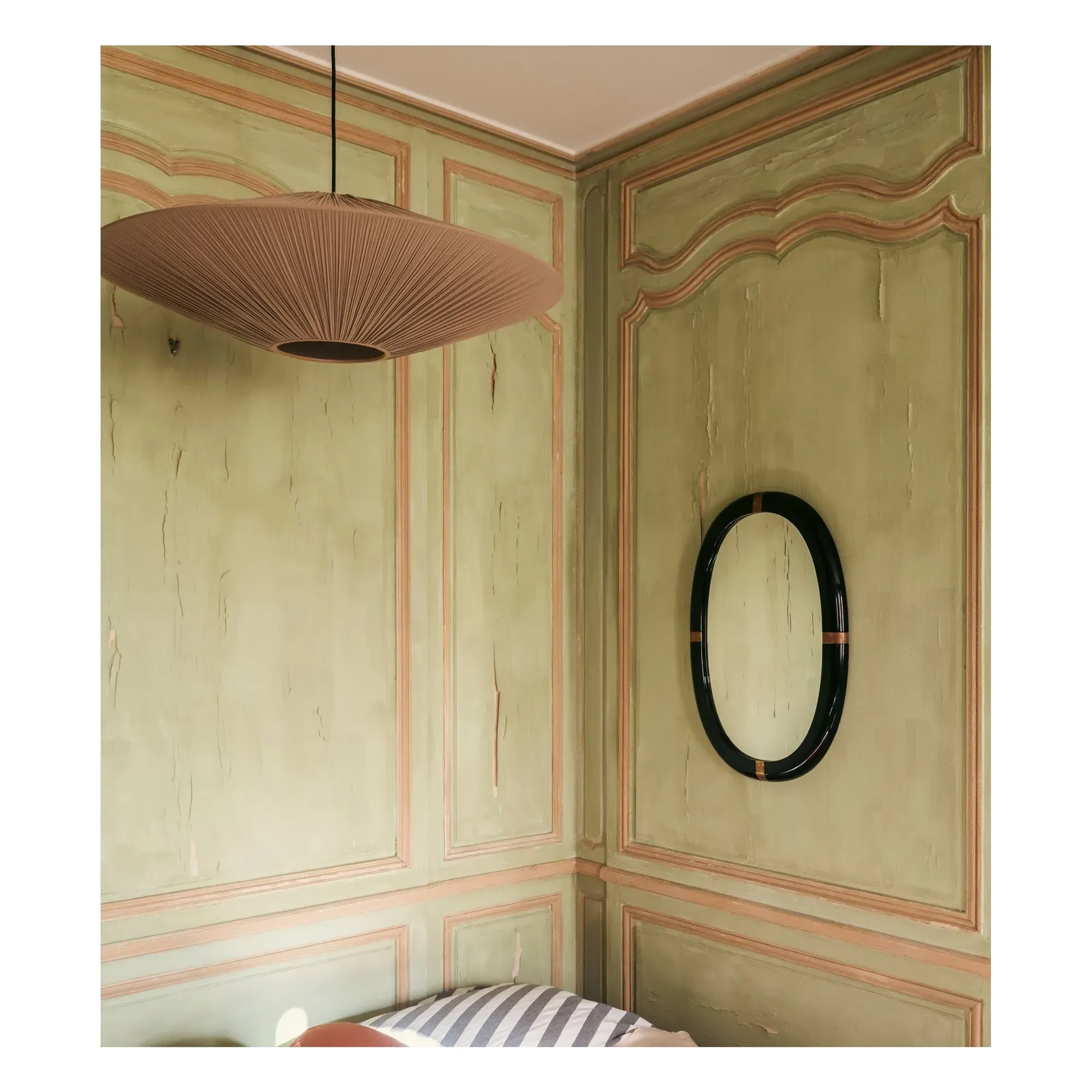 Marcello Wall Mirror - Black, Lacquered Wood alternate view