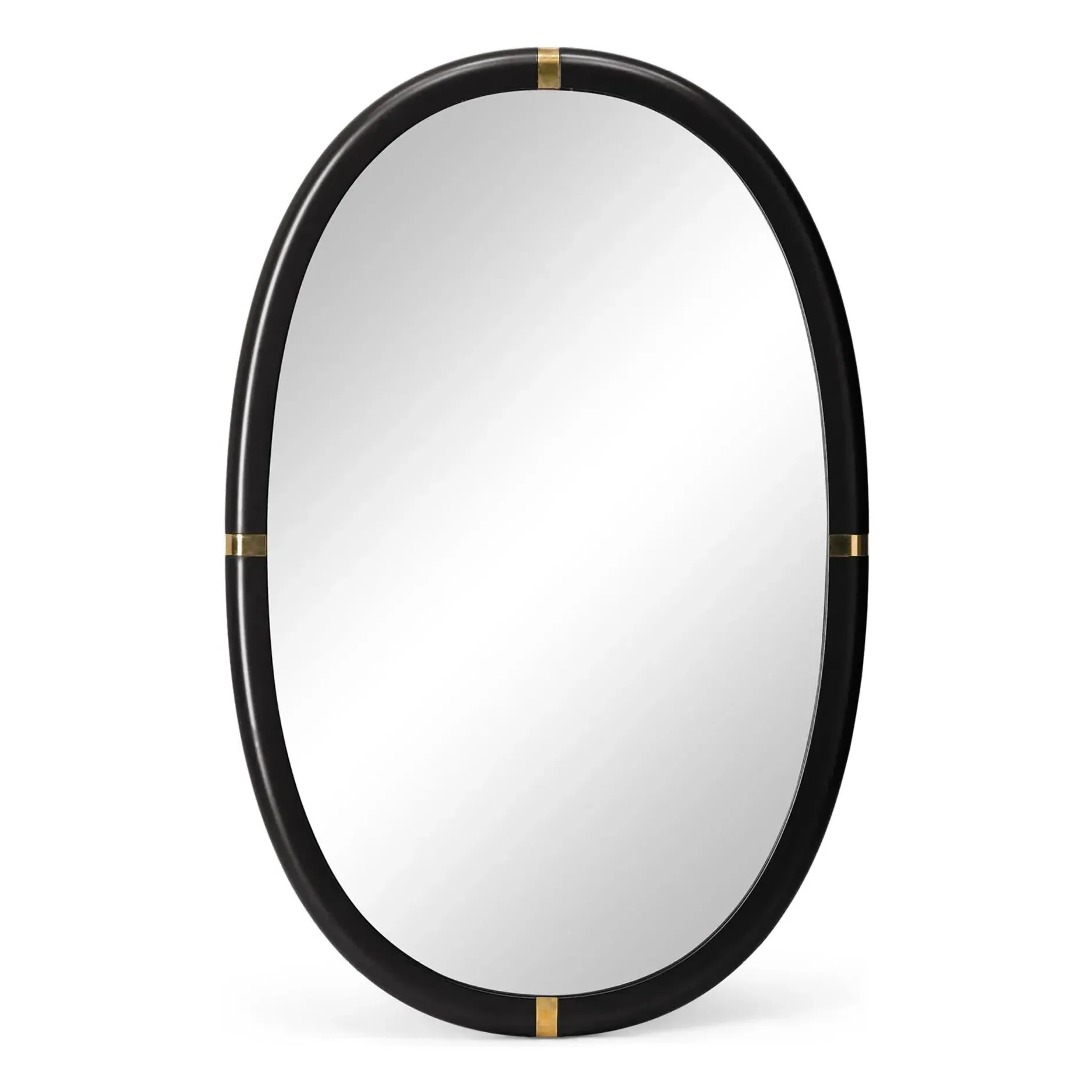 Marcello Wall Mirror - Black, Lacquered Wood product