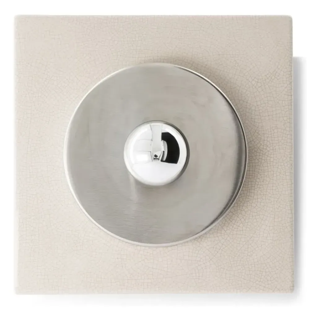 Marta Wall Lamp - Cream, Crackle-Glazed Ceramic product