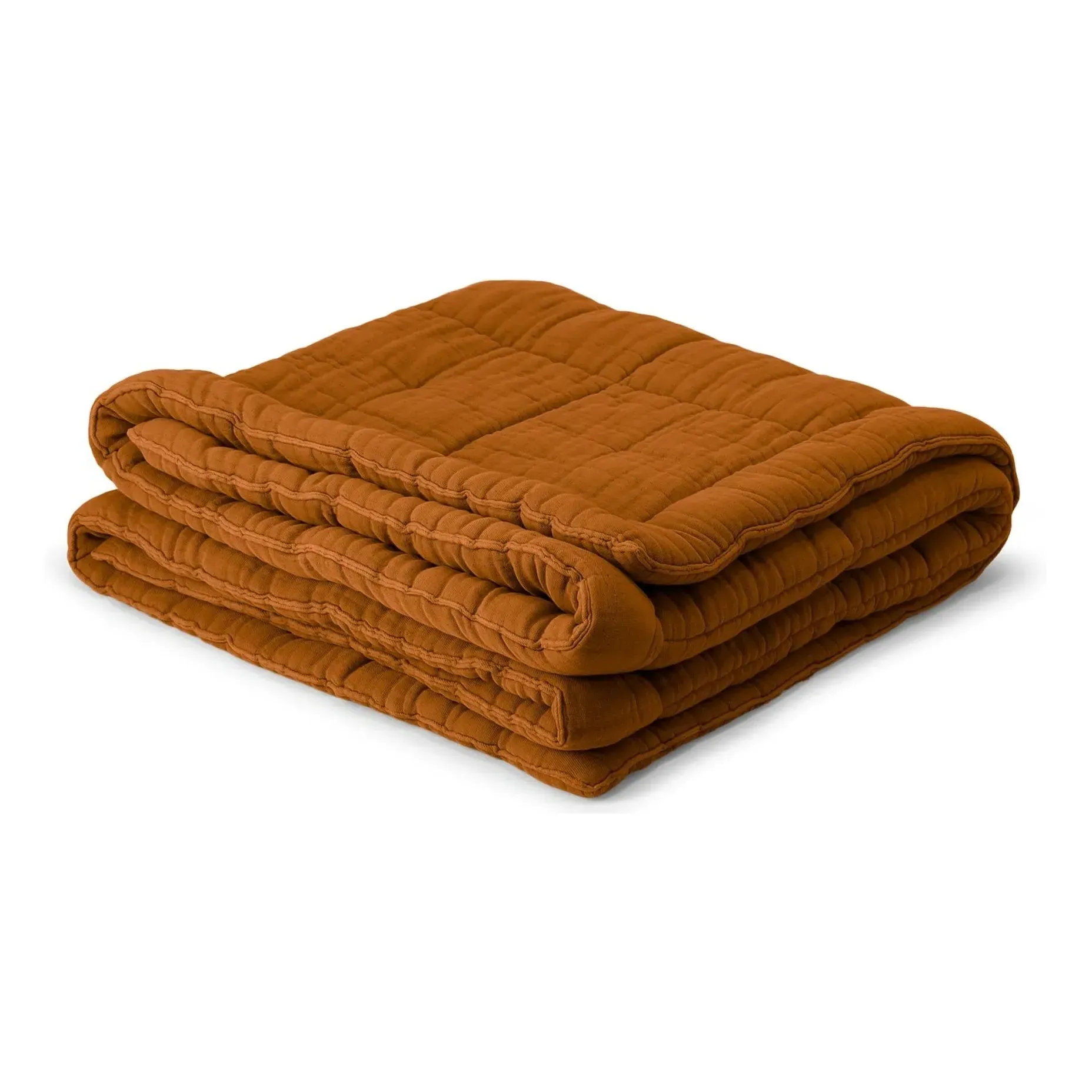 Nido Cotton Gauze Quilt - Brown product