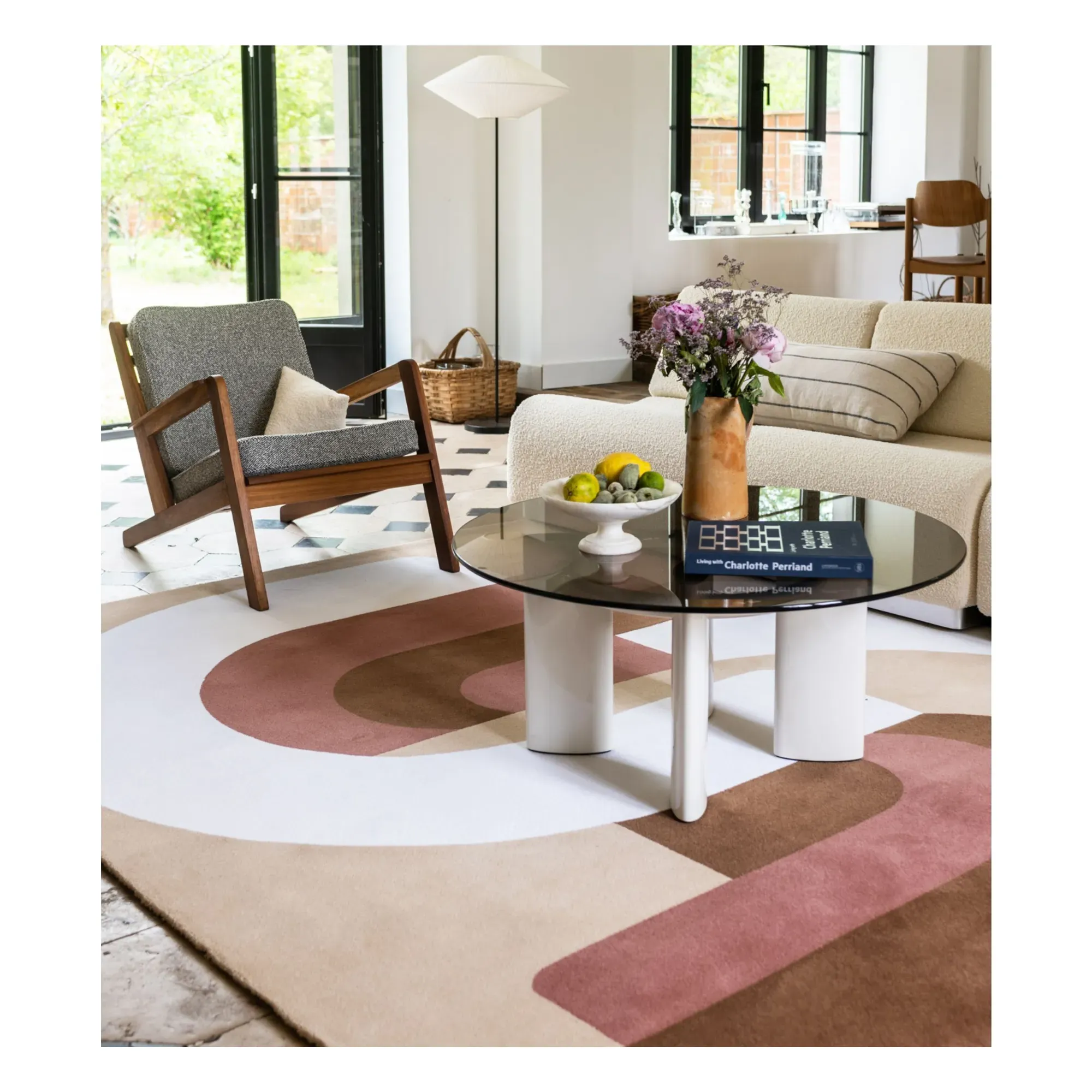 Roma Wool Carpet - Pink alternate view
