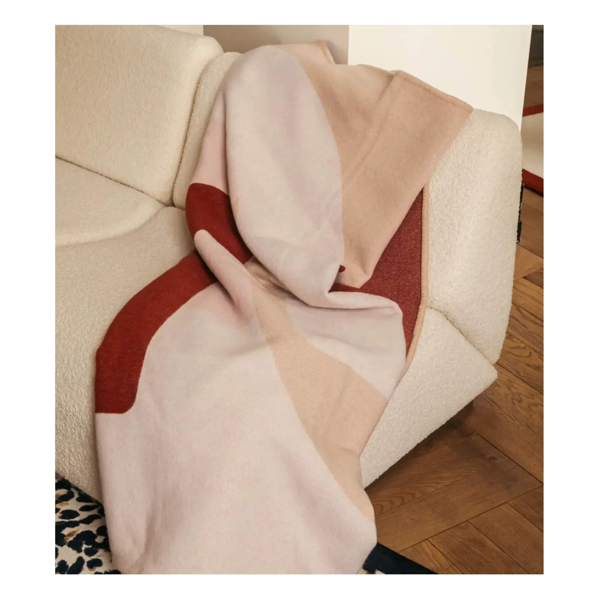Roma Wool Plaid - Pink, Merino Wool alternate view