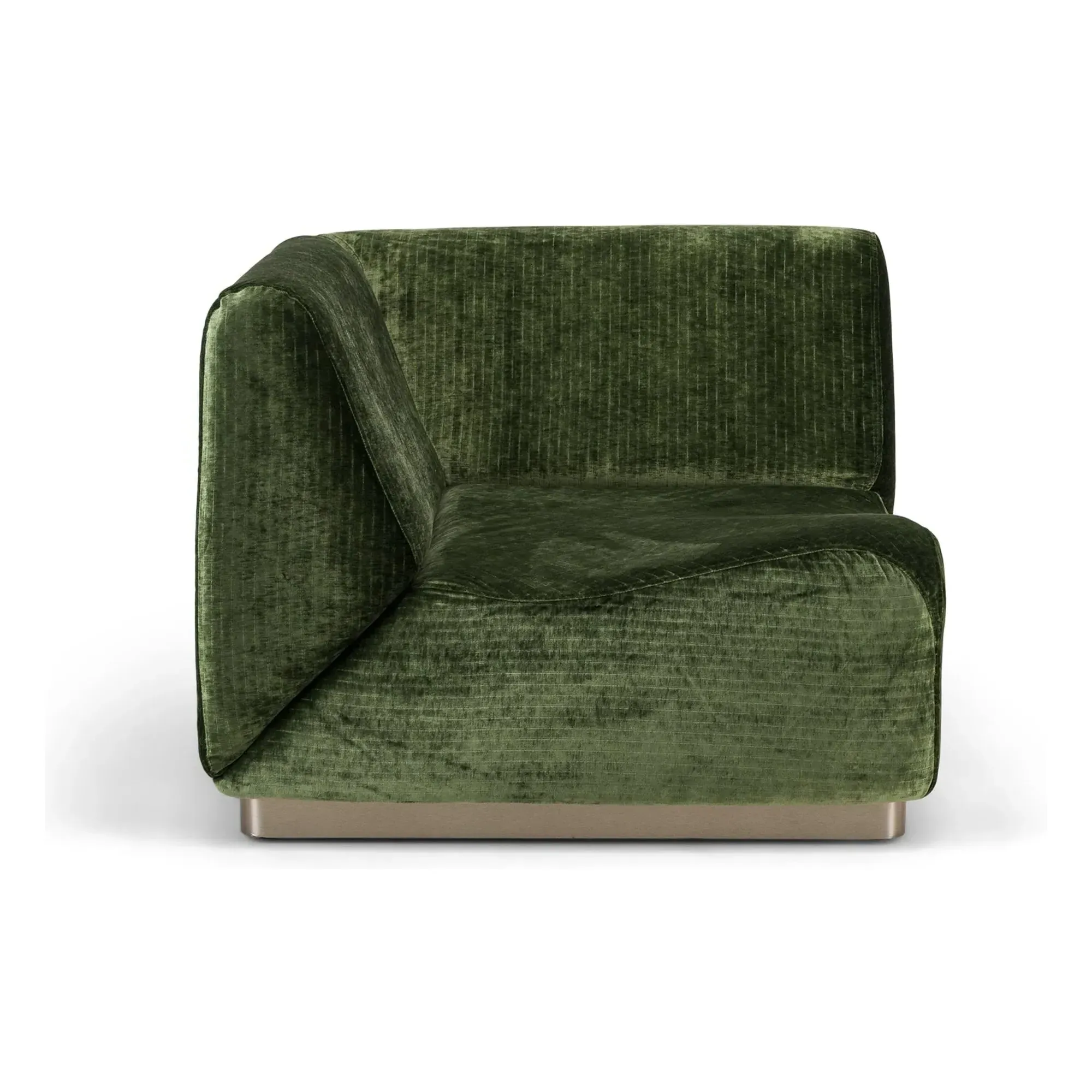 Rotondo Corner Sofa Module - Olive Green, Corduroy product