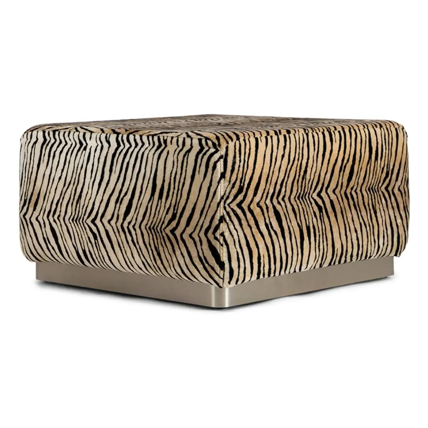 Rotondo Pouffe - Tiger, Jacquard Velvet product