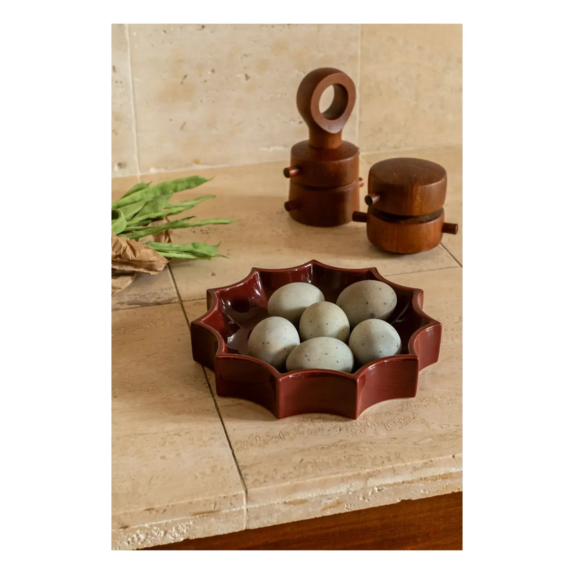 Tasca Pocket Organizer - Burgundy, Ceramic alternate view