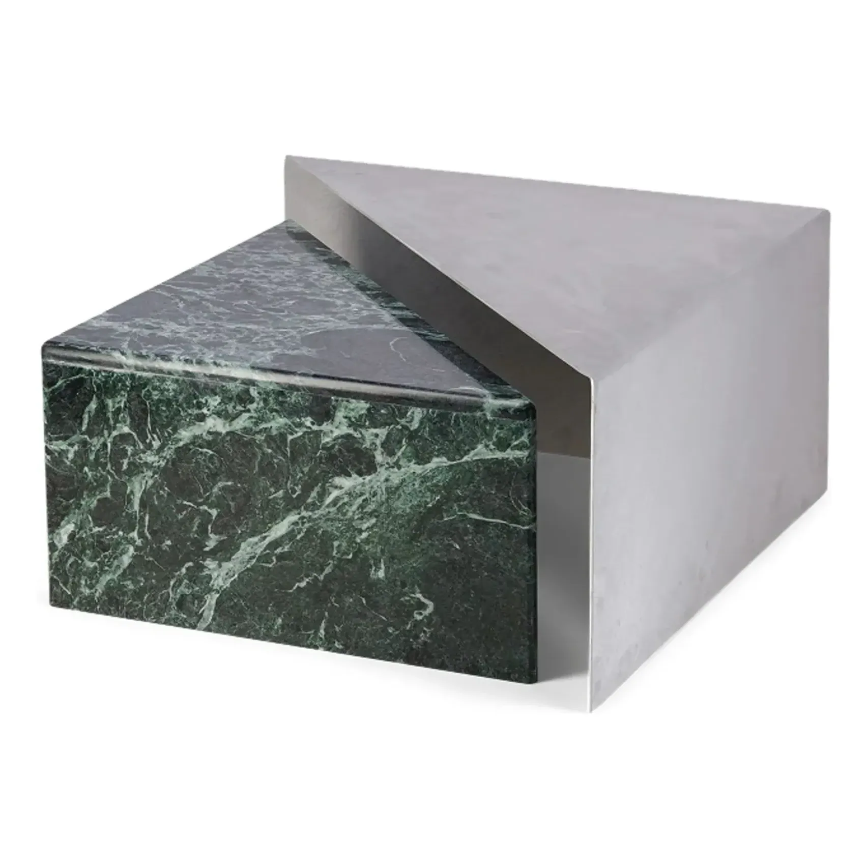 Triangolo Nesting Coffee Table - Green, Marble product