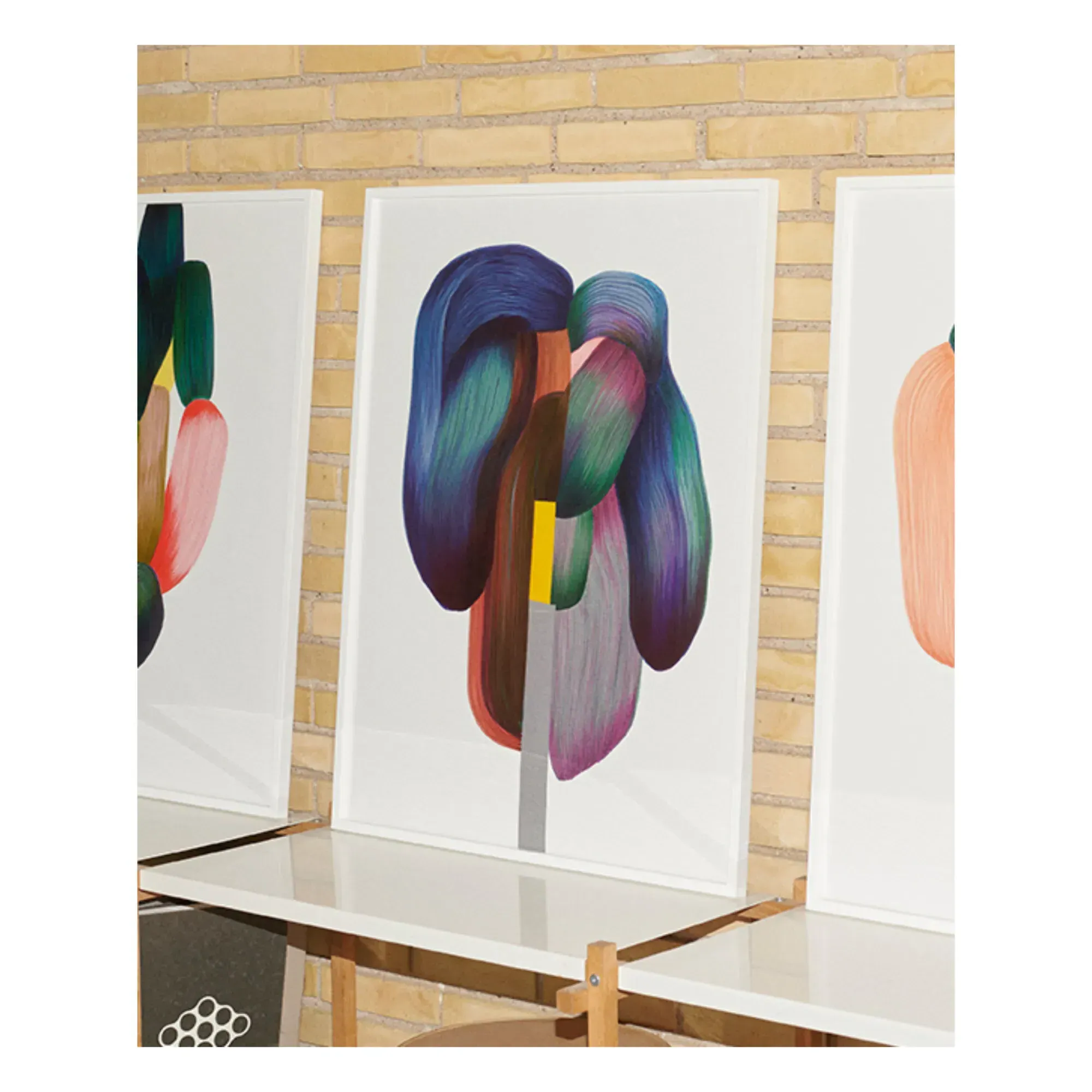 Ronan Bouroullec Drawing 16 Art Print - Blue, Paper alternate view