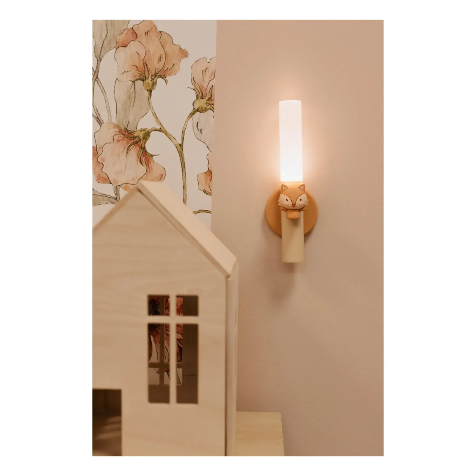 Renard Fox 3-in-1 Portable Night Light - Light Brown, Silicone alternate view
