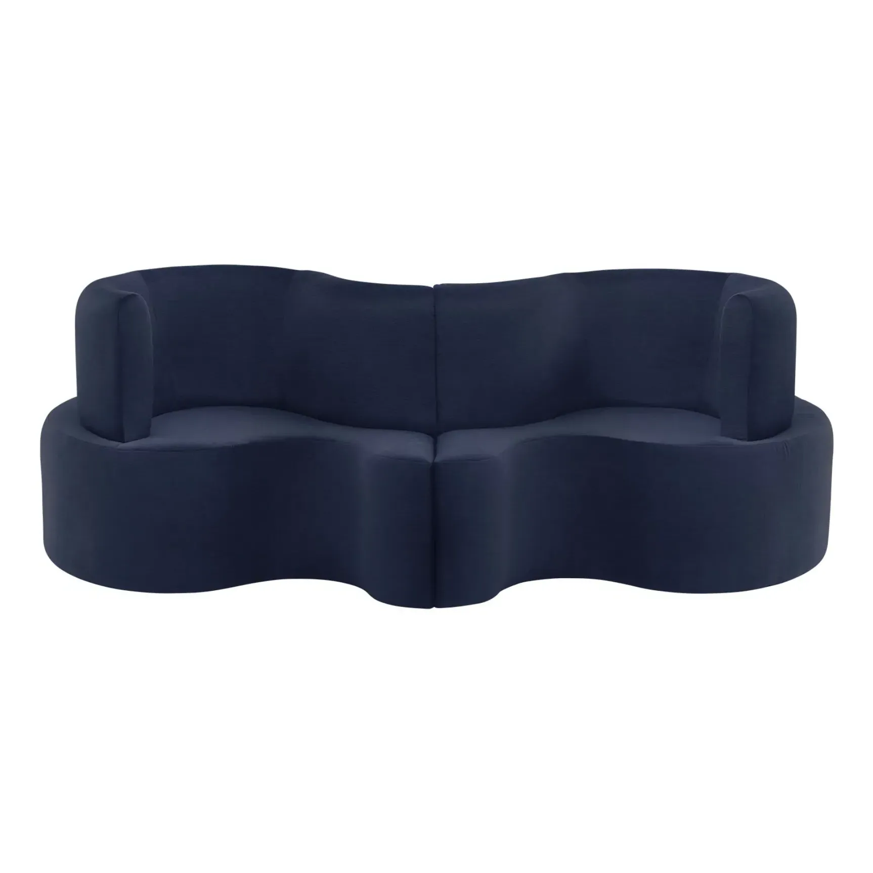 Cloverleaf 2-Seater Sofa - Navy Blue, Cotton product