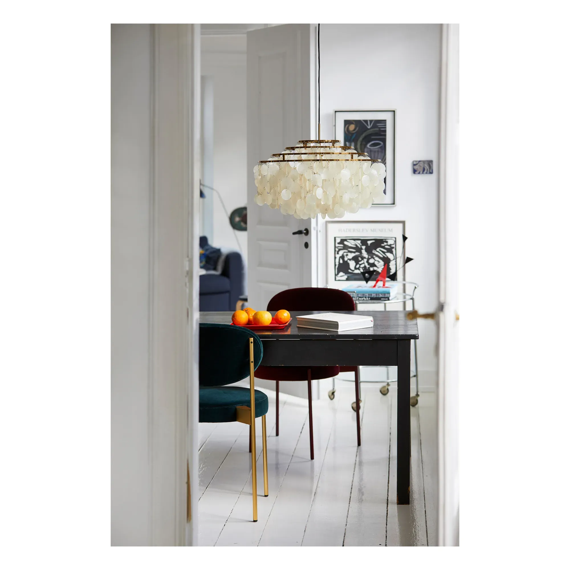 Verner Panton Fun 10DM Pendant Lamp - Brass, Mother-of-Pearl alternate view