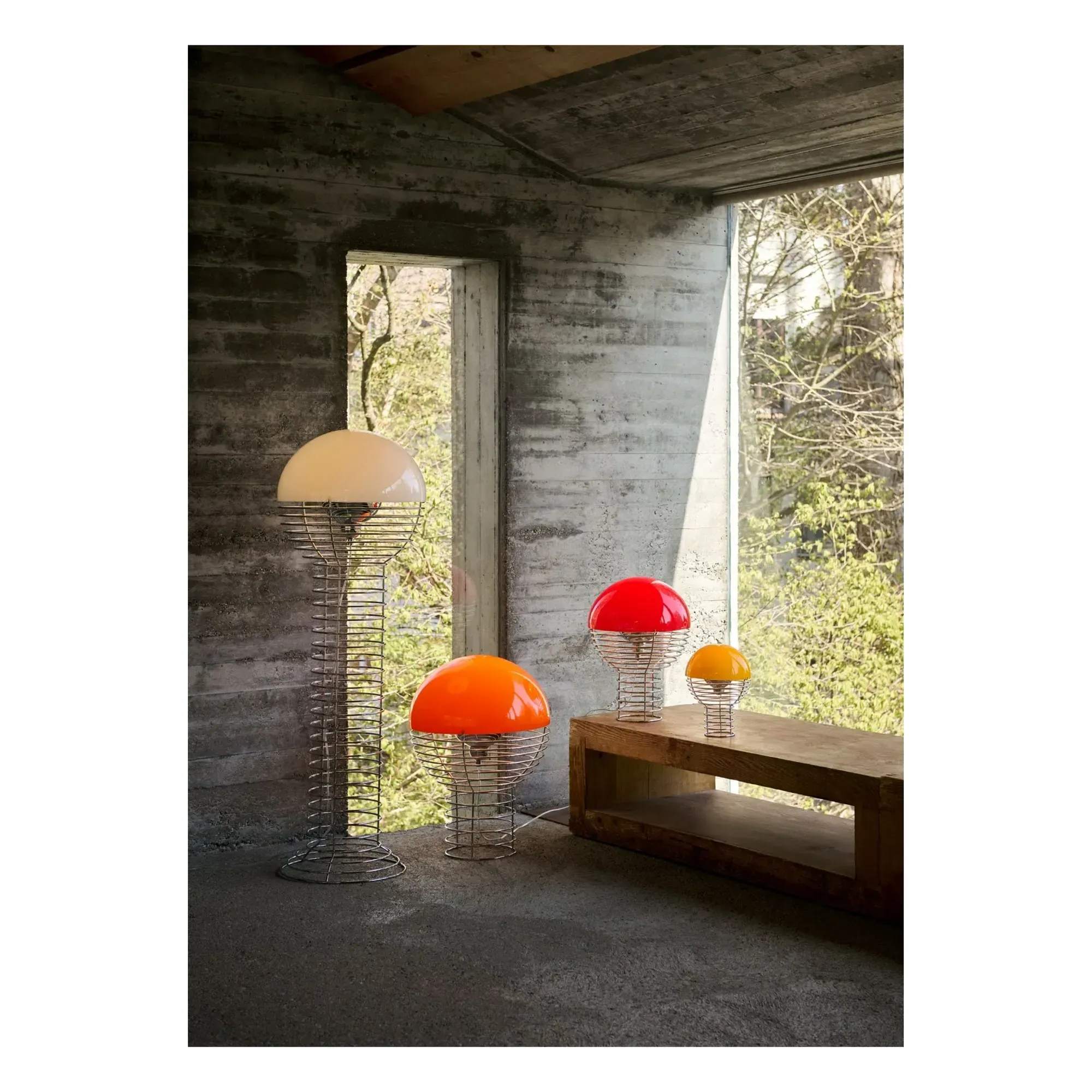Verner Panton Wire Nomad Portable Lamp - Orange alternate view