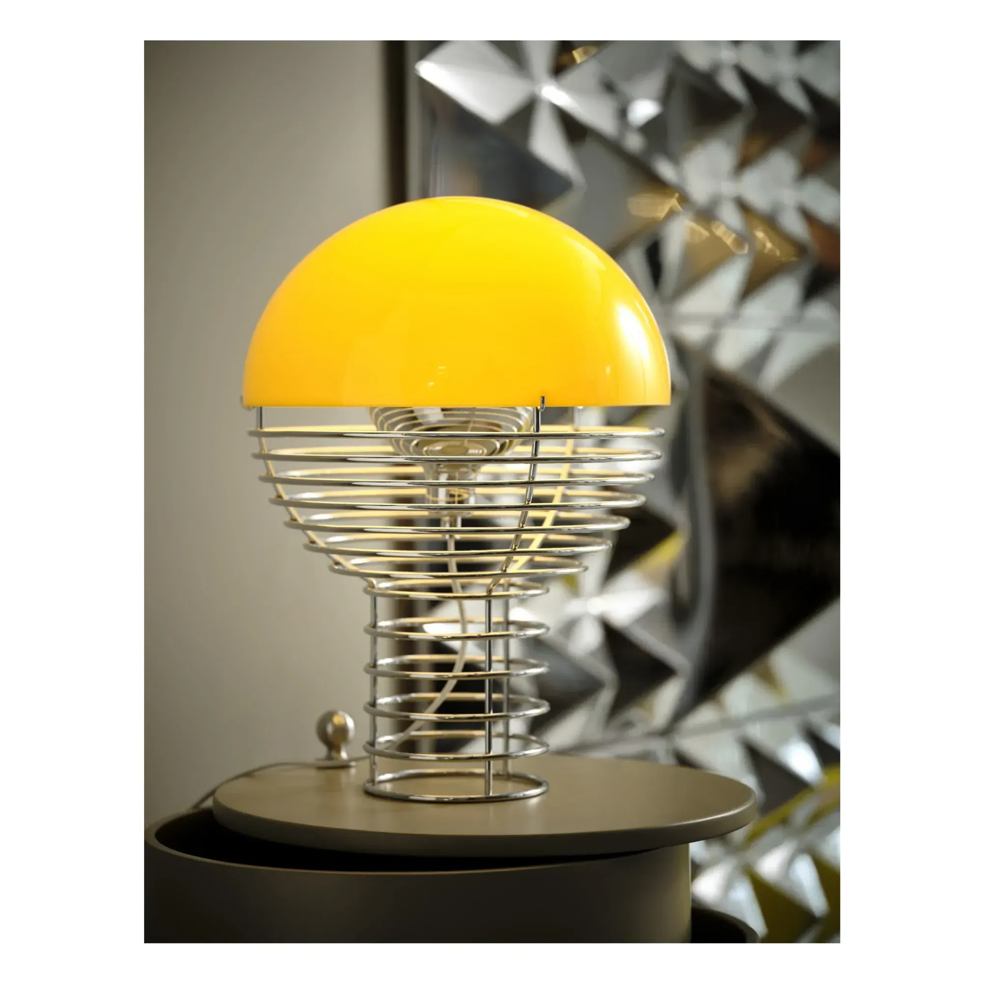 Verner Panton Wire Table Lamp - Yellow, Steel alternate view