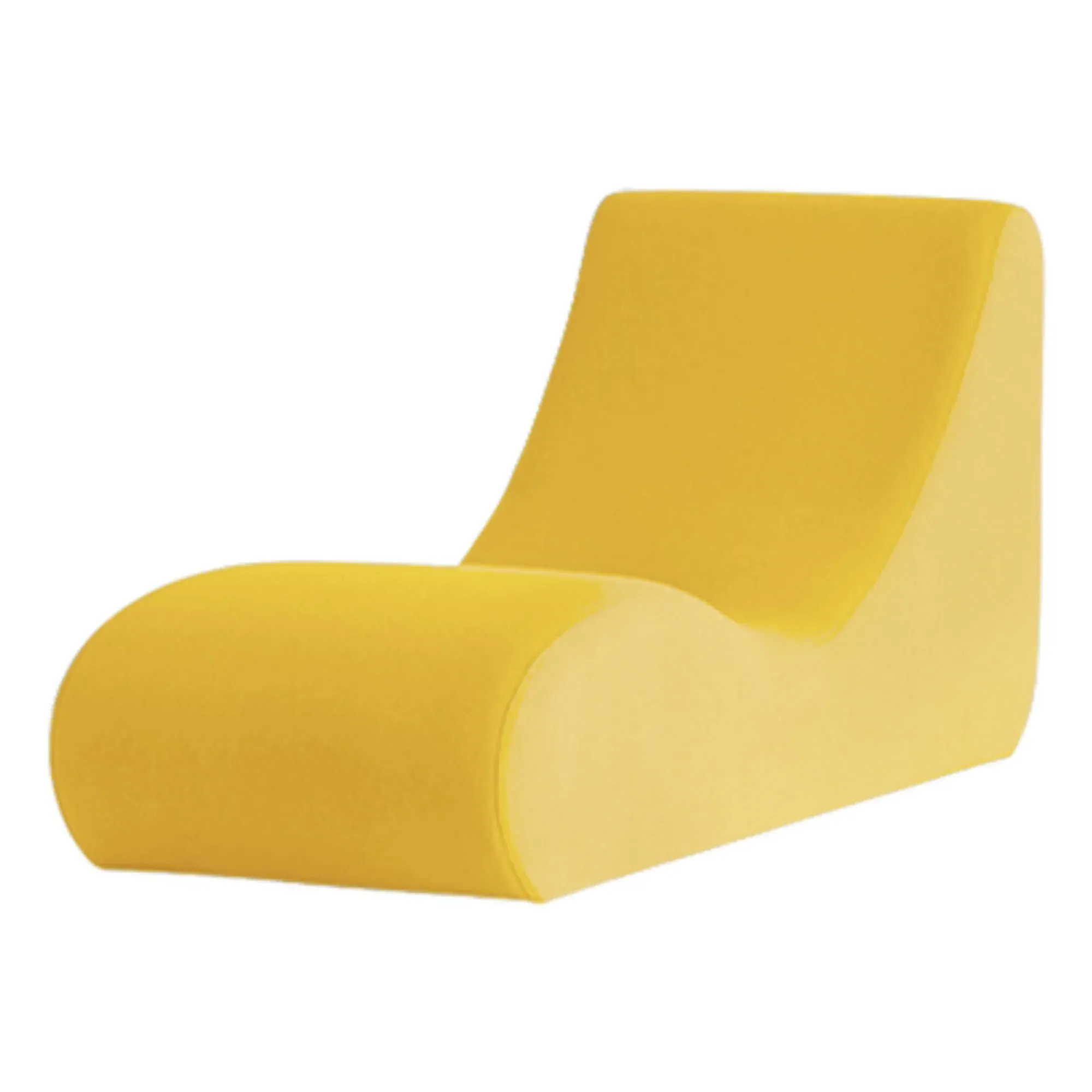 Welle 4 Chaise Longue - Yellow, Wool alternate view