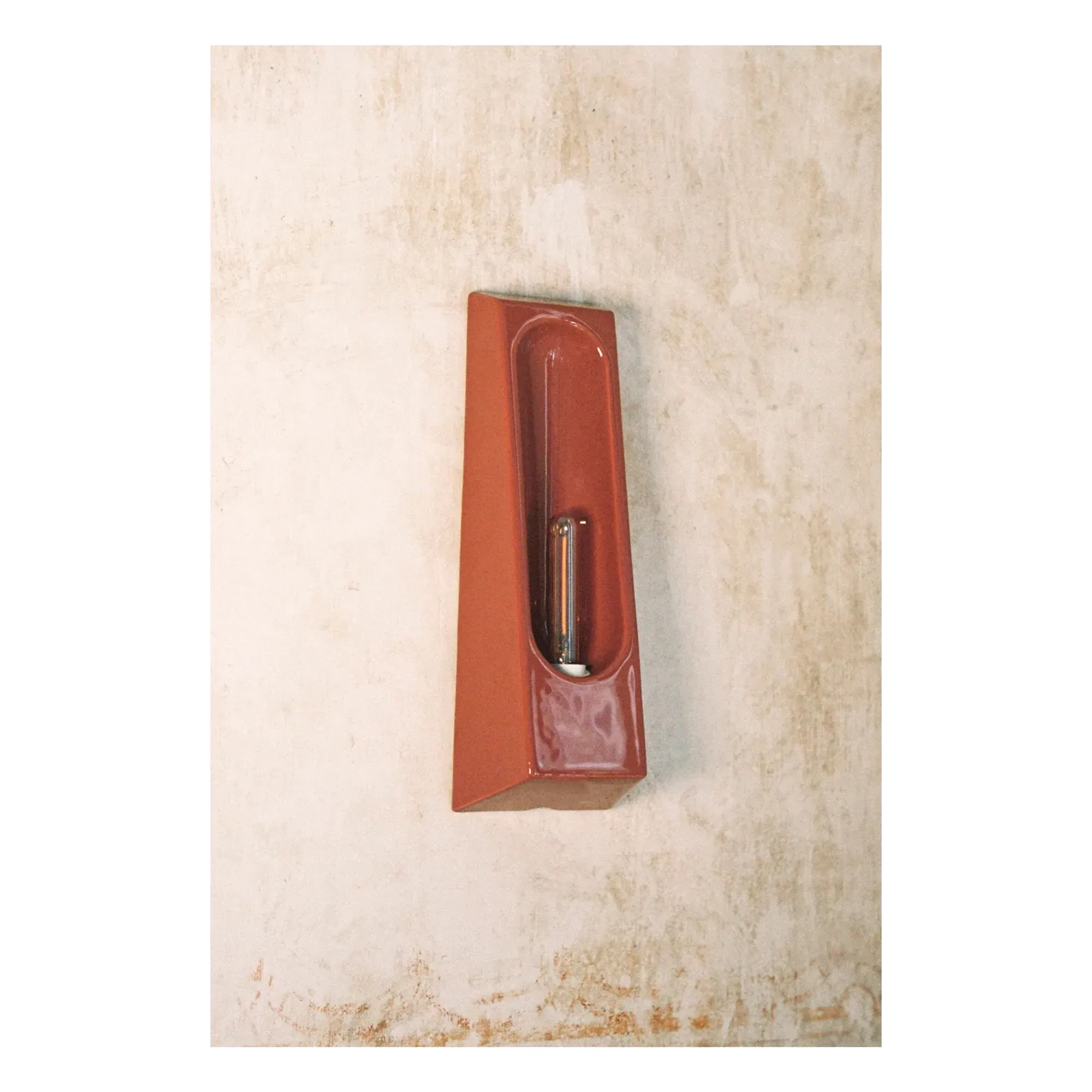 Alcove Wall Sconce - Carmine Red, Ceramic alternate view