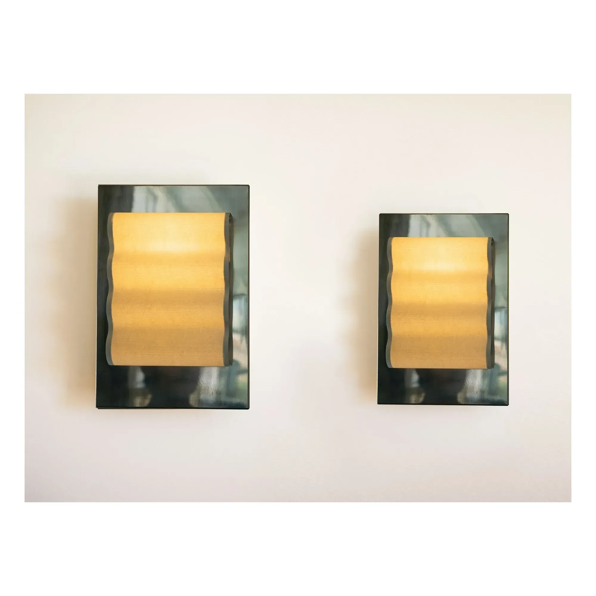 Frame Wave Wall Sconce - Silver, Aluminum product
