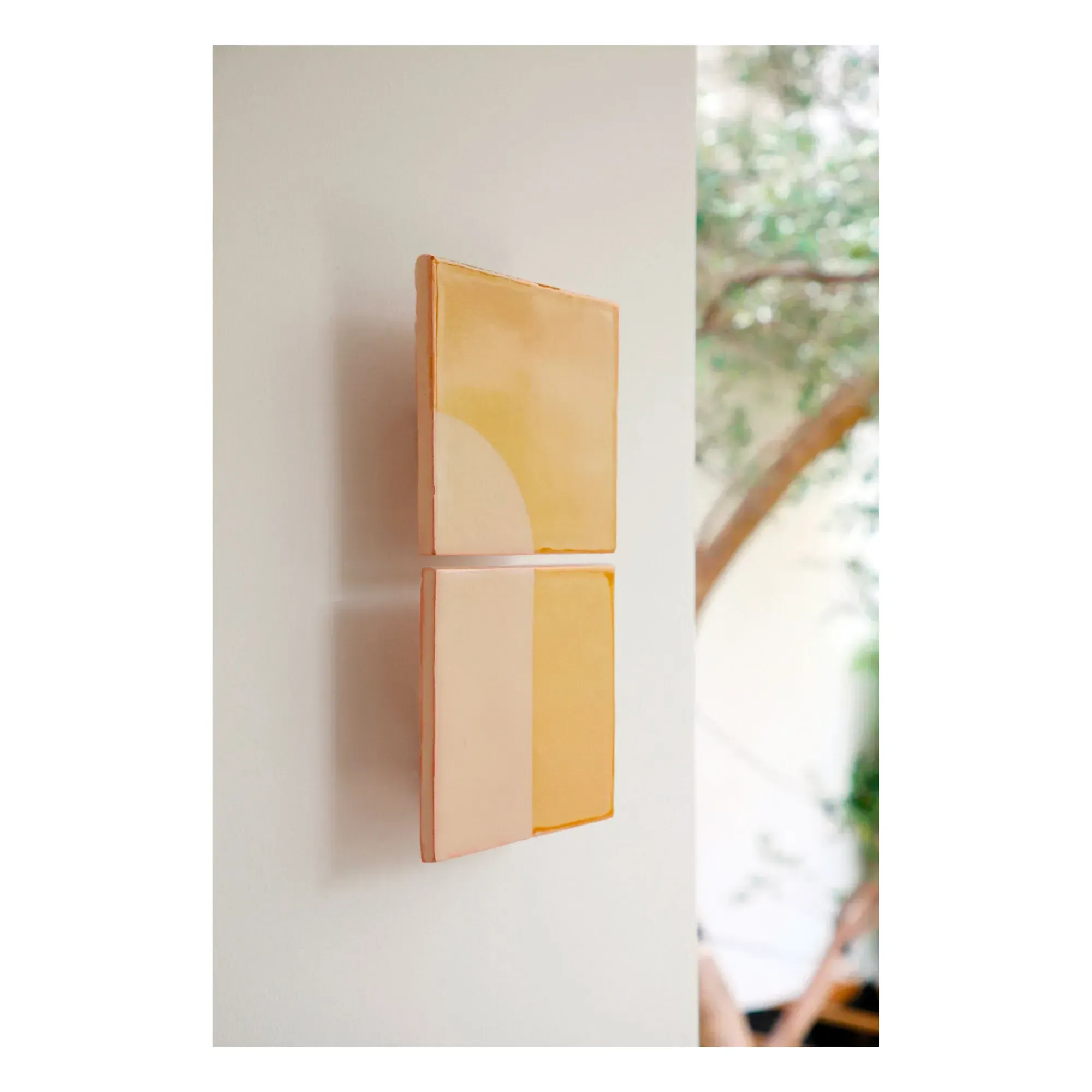 Tiles Wall Lamp - Yellow, Ceramic product