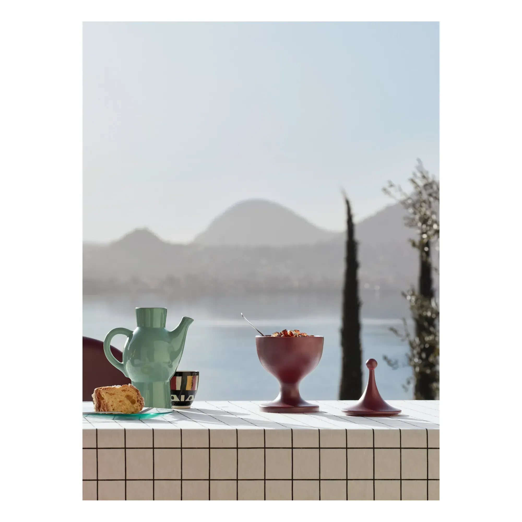Alexander Girard Ceramic Container - Cream alternate view