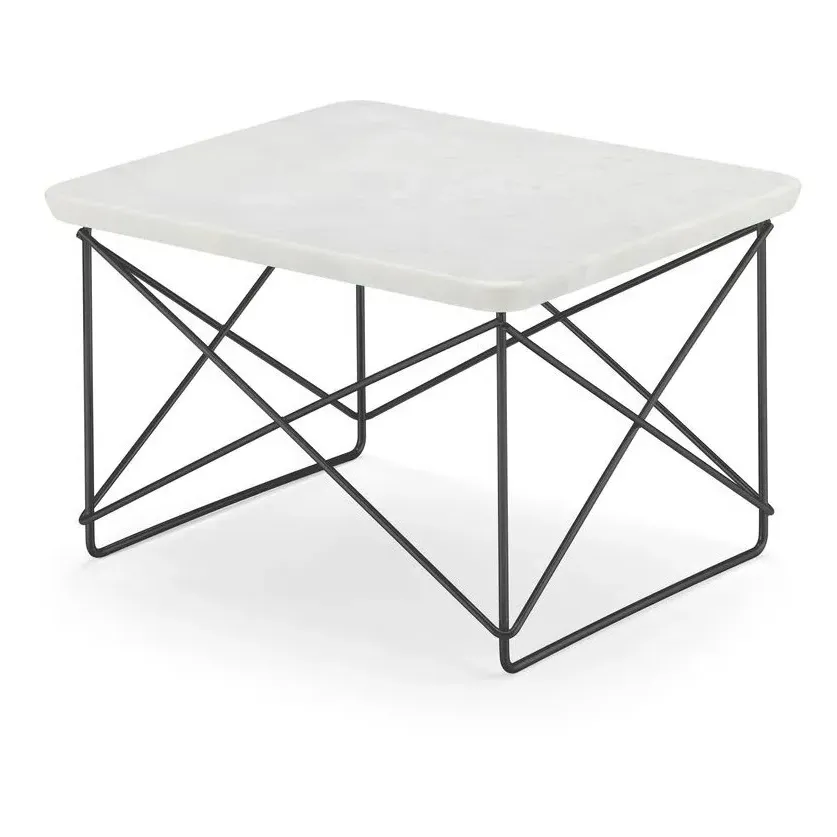 Charles & Ray Eames LTR Occasional Table - White, Marble product