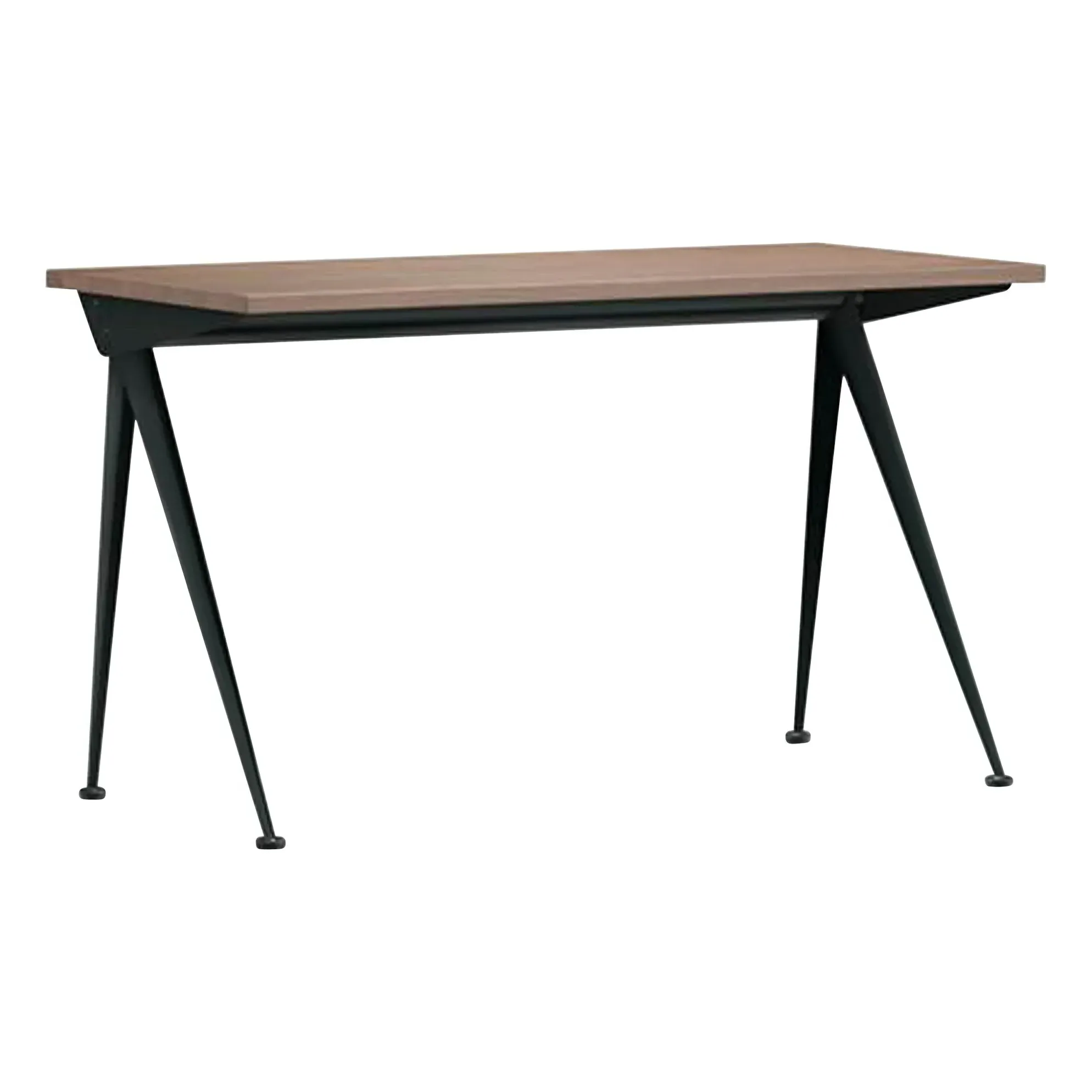 Compas Direction Desk by Jean Prouvé - Walnut, Deep Black Steel product