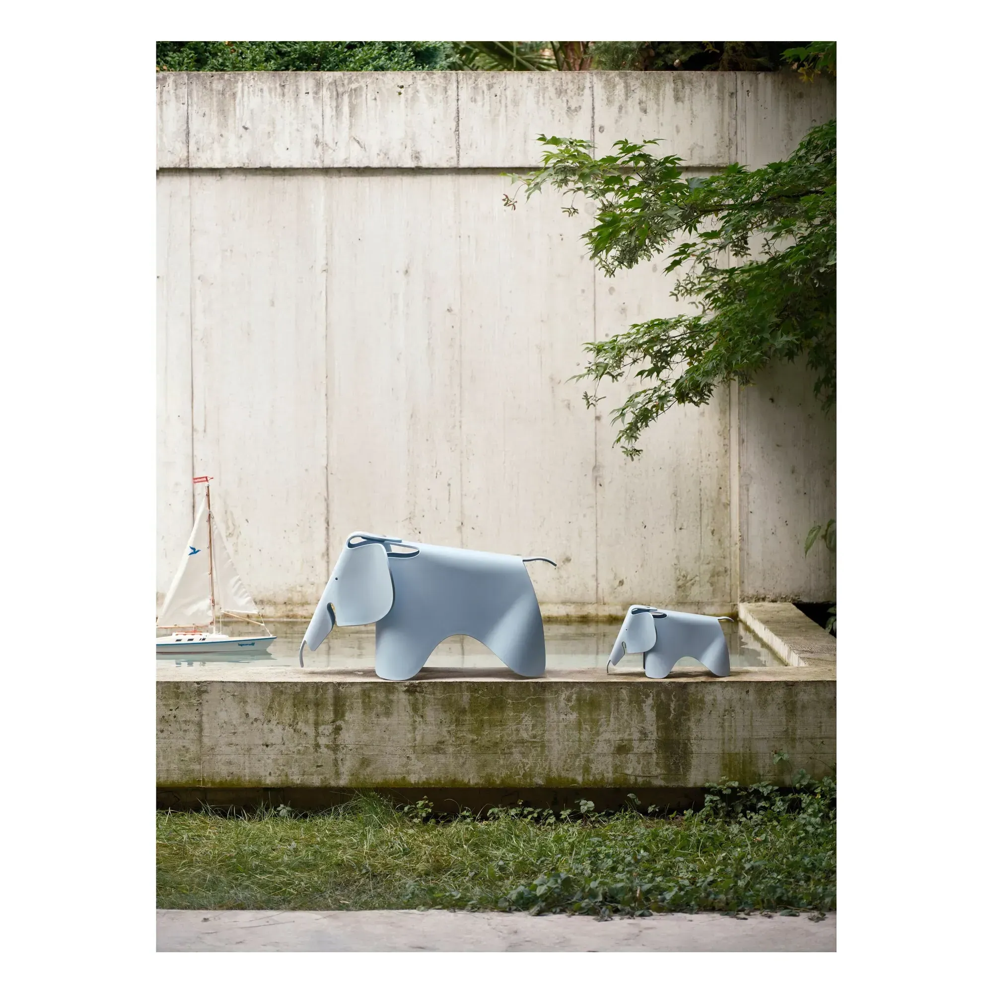 Eames Elephant Stool - Light Blue, Polypropylene alternate view