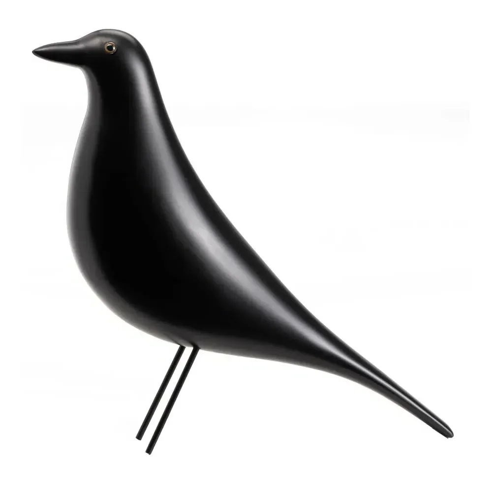 Eames House Bird Decorative Figure - Black, Alder Wood product