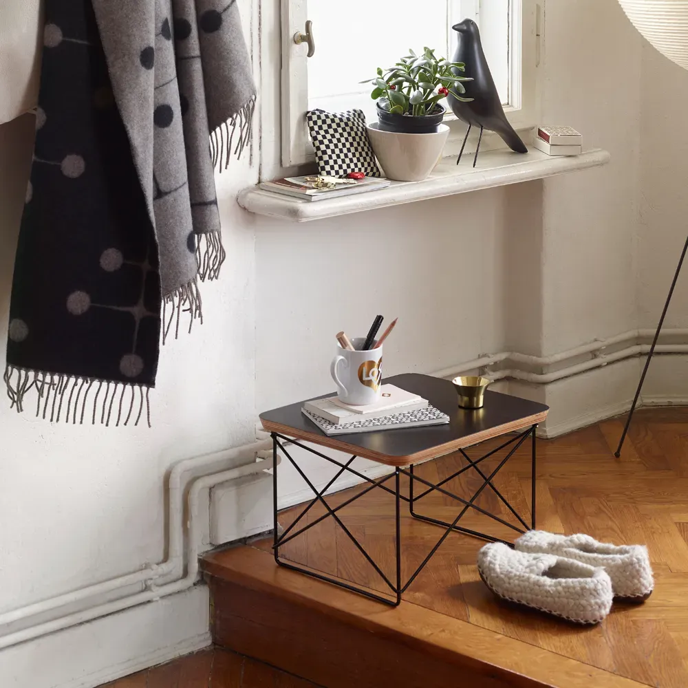 Eames LTR Side Table - Black, HPL Plywood alternate view