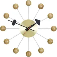George Nelson Ball Clock - Cherry Wood, Metal alternate view