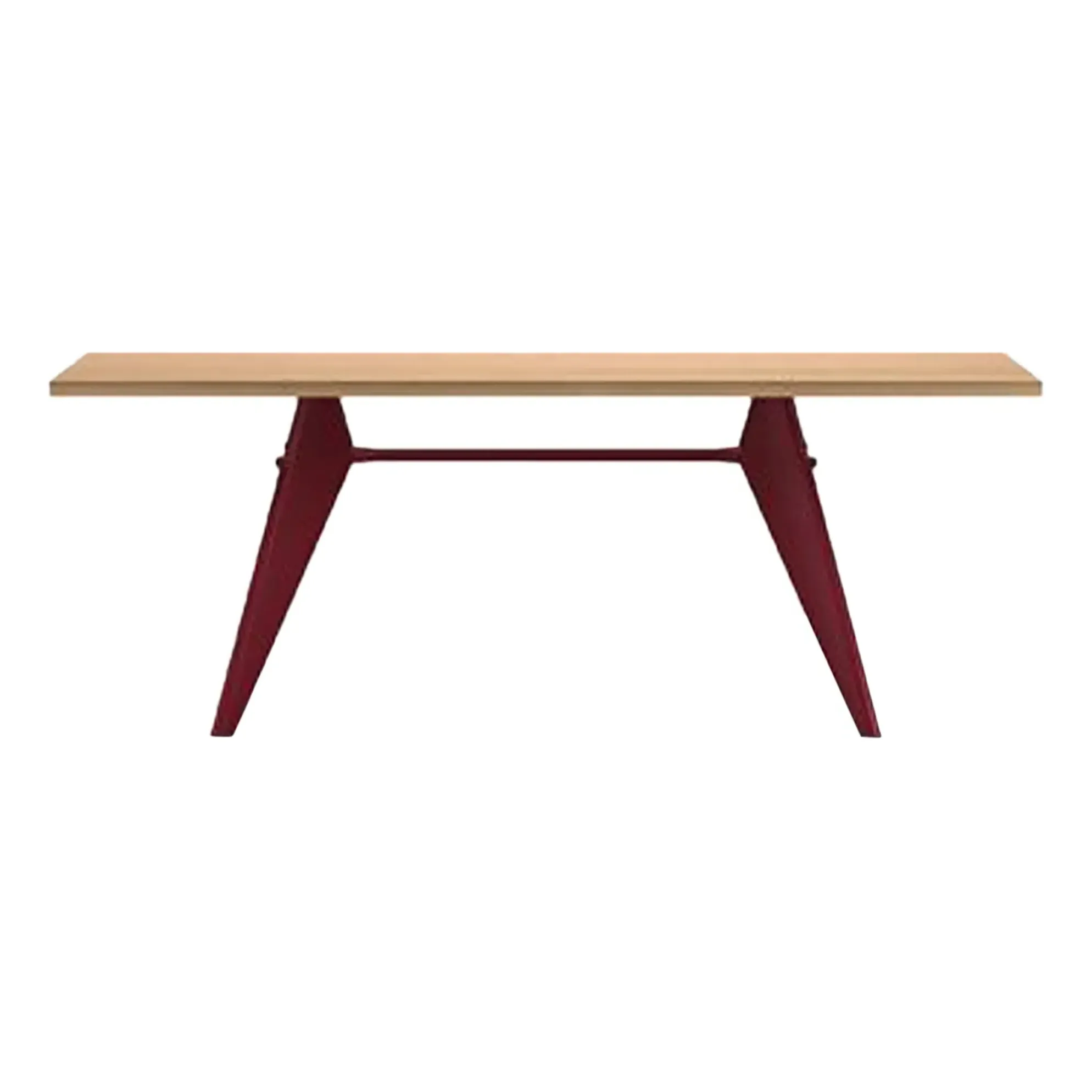 Jean Prouvé EM Dining Table - Oak, Steel alternate view