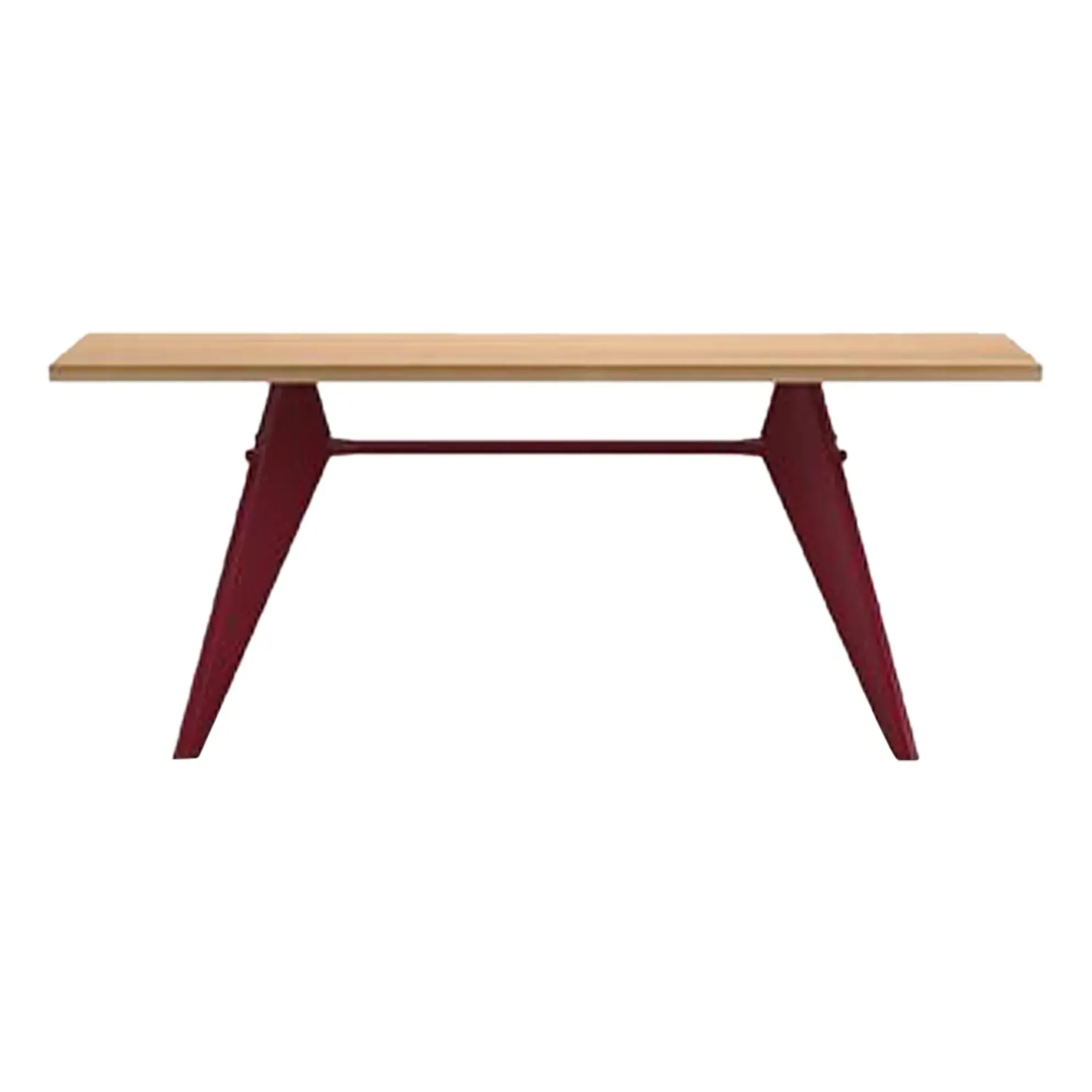 Jean Prouvé EM Dining Table - Oak, Steel product
