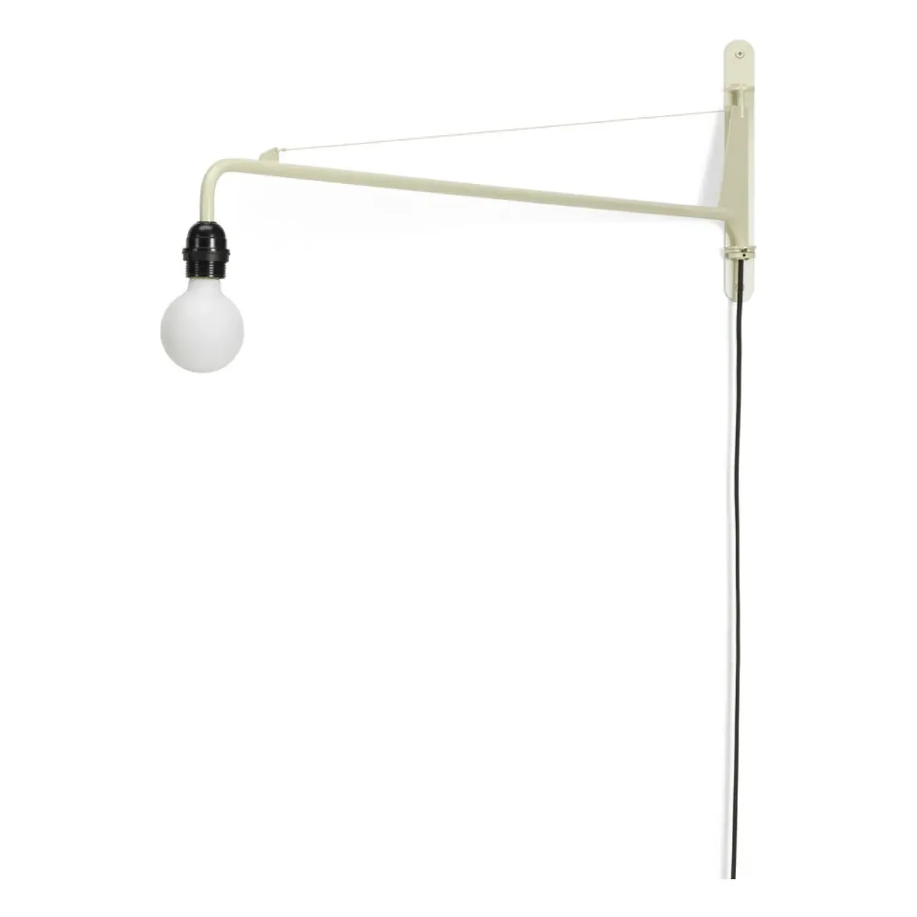 Jean Prouvé Petite Potence Wall Lamp - White, Steel alternate view