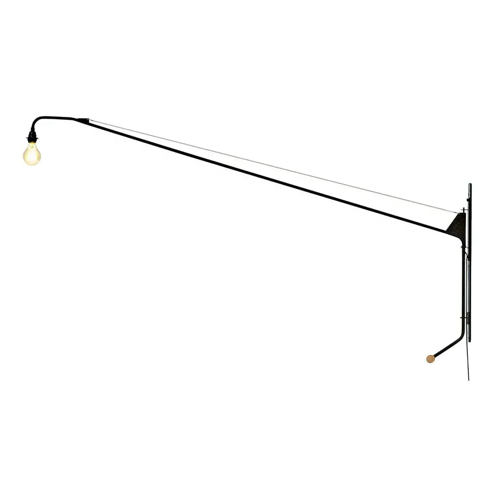 Jean Prouvé Potence Swing Arm Wall Lamp - Black, Steel product