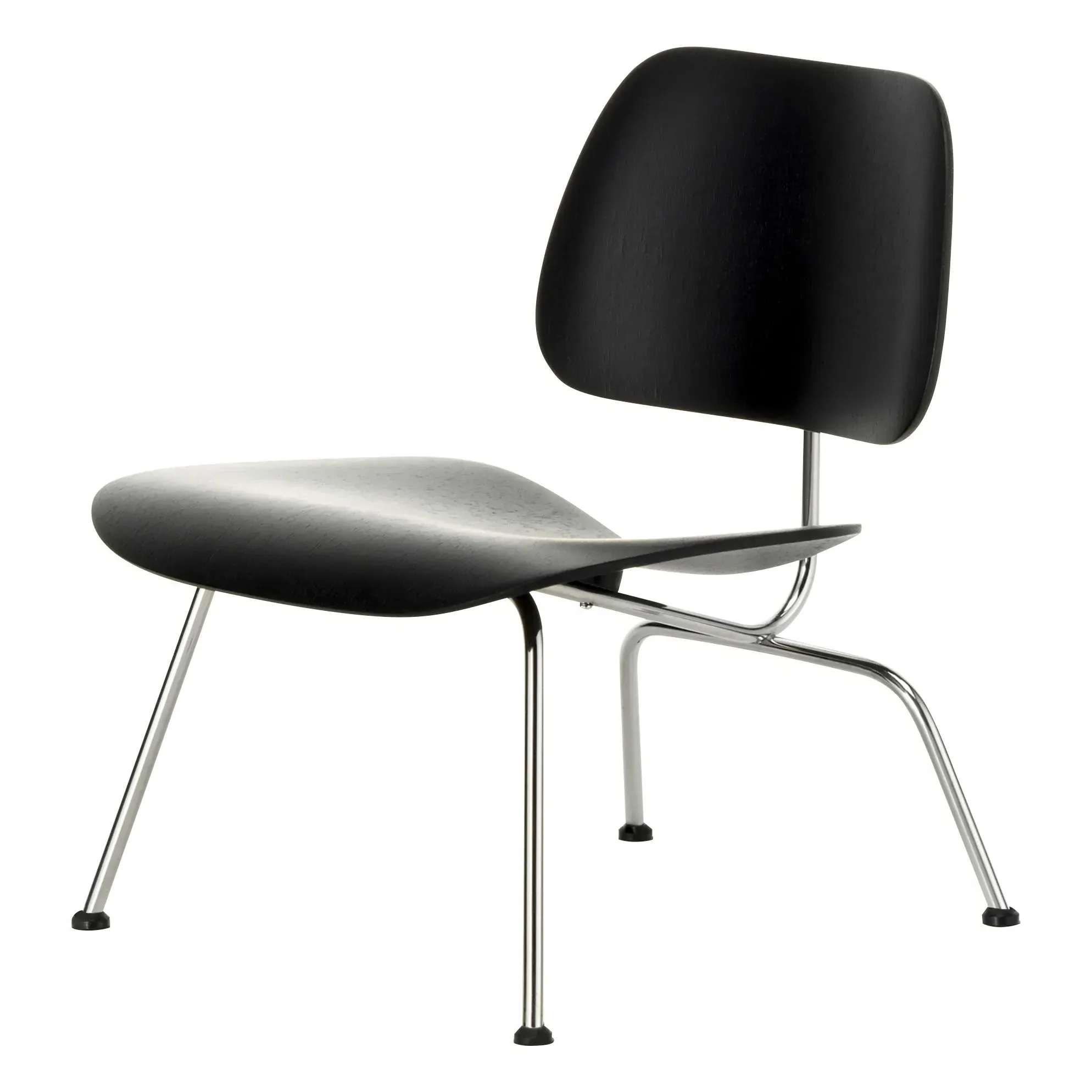 LCM Lounge Chair Metal by Charles & Ray Eames - Black, Ash Plywood product