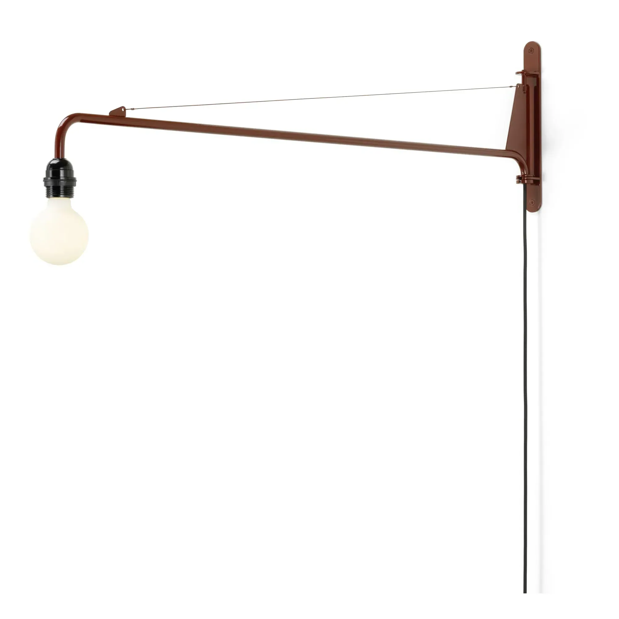 Potence Small Wall Light by Jean Prouvé - Japanese Red, Steel product