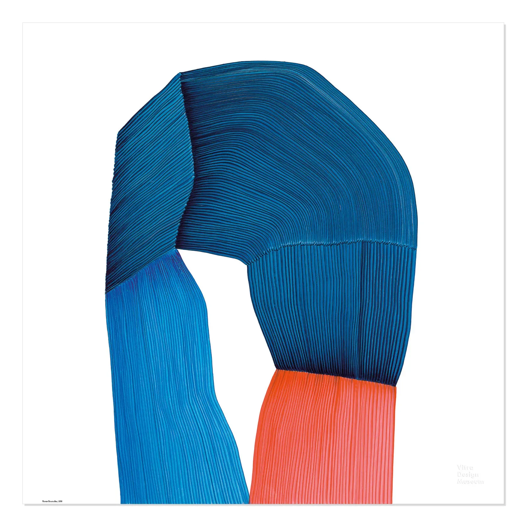 Ronan Bouroullec Square Art Poster - Blue product