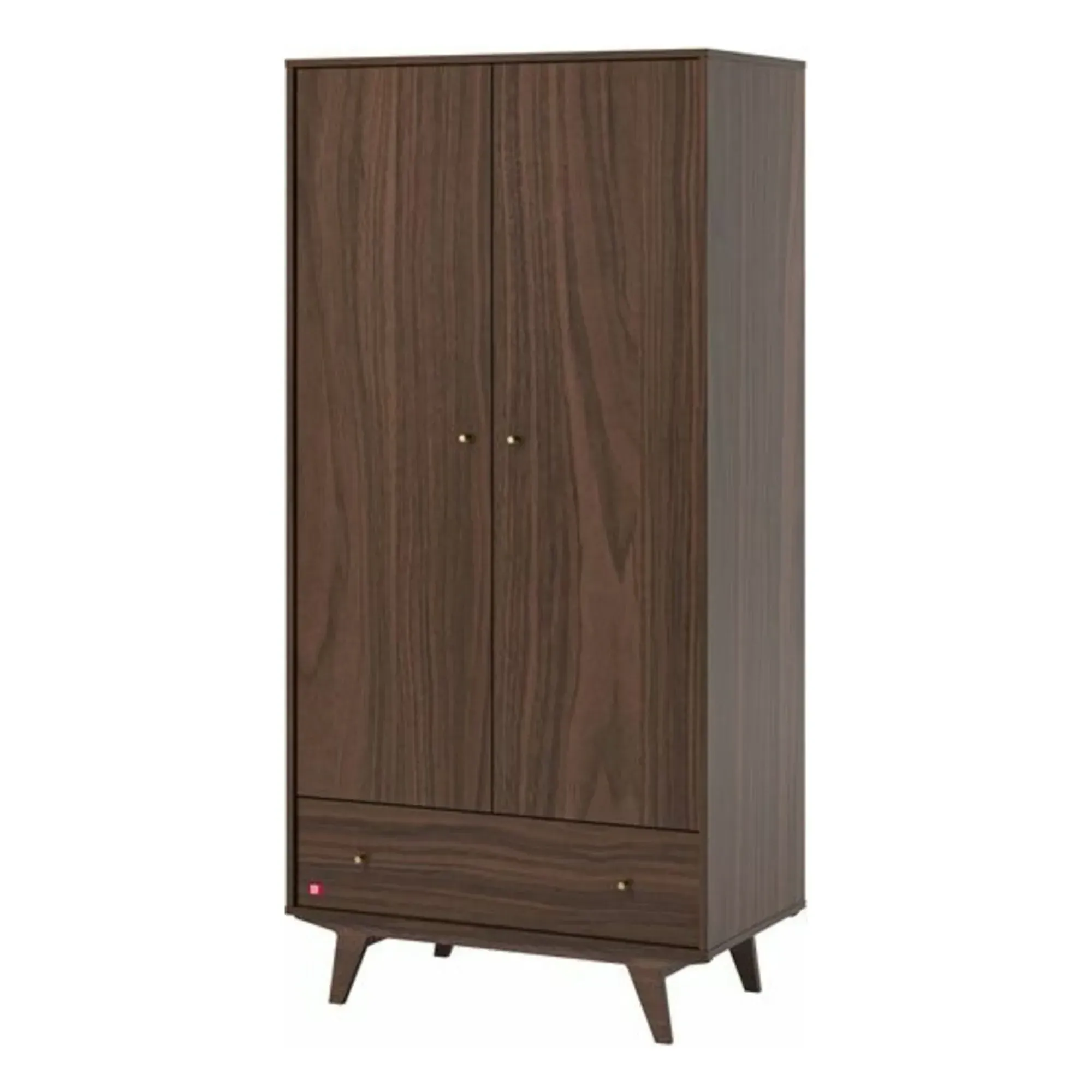 Mid II 2-Door Wardrobe with Storage - Walnut product