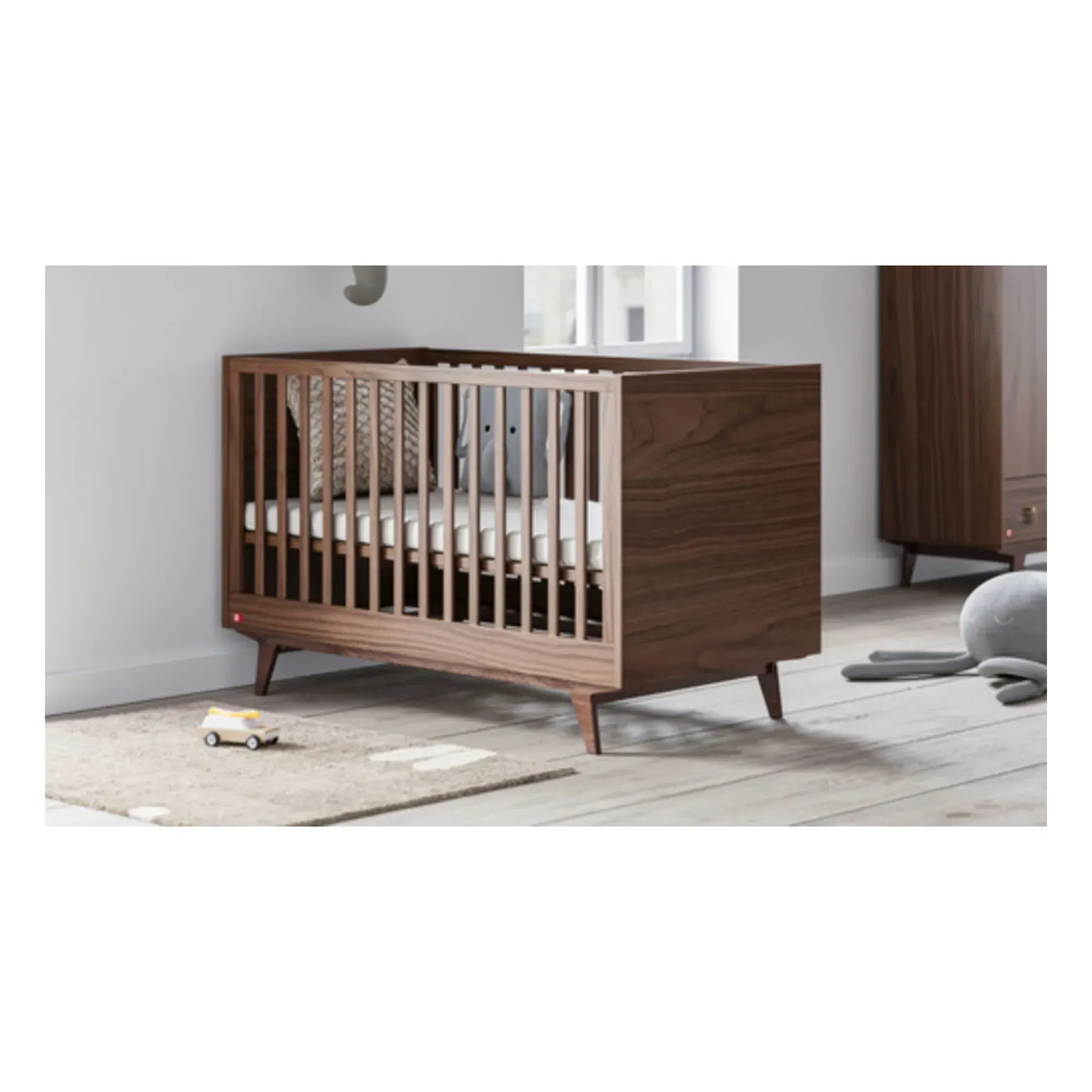 Mid II Evolving Bed 70x140 - Walnut alternate view
