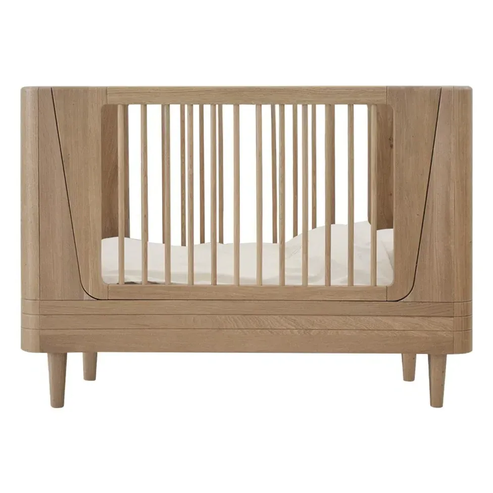 Convertible Crib with Adjustable Base - Oak, Solid Wood product