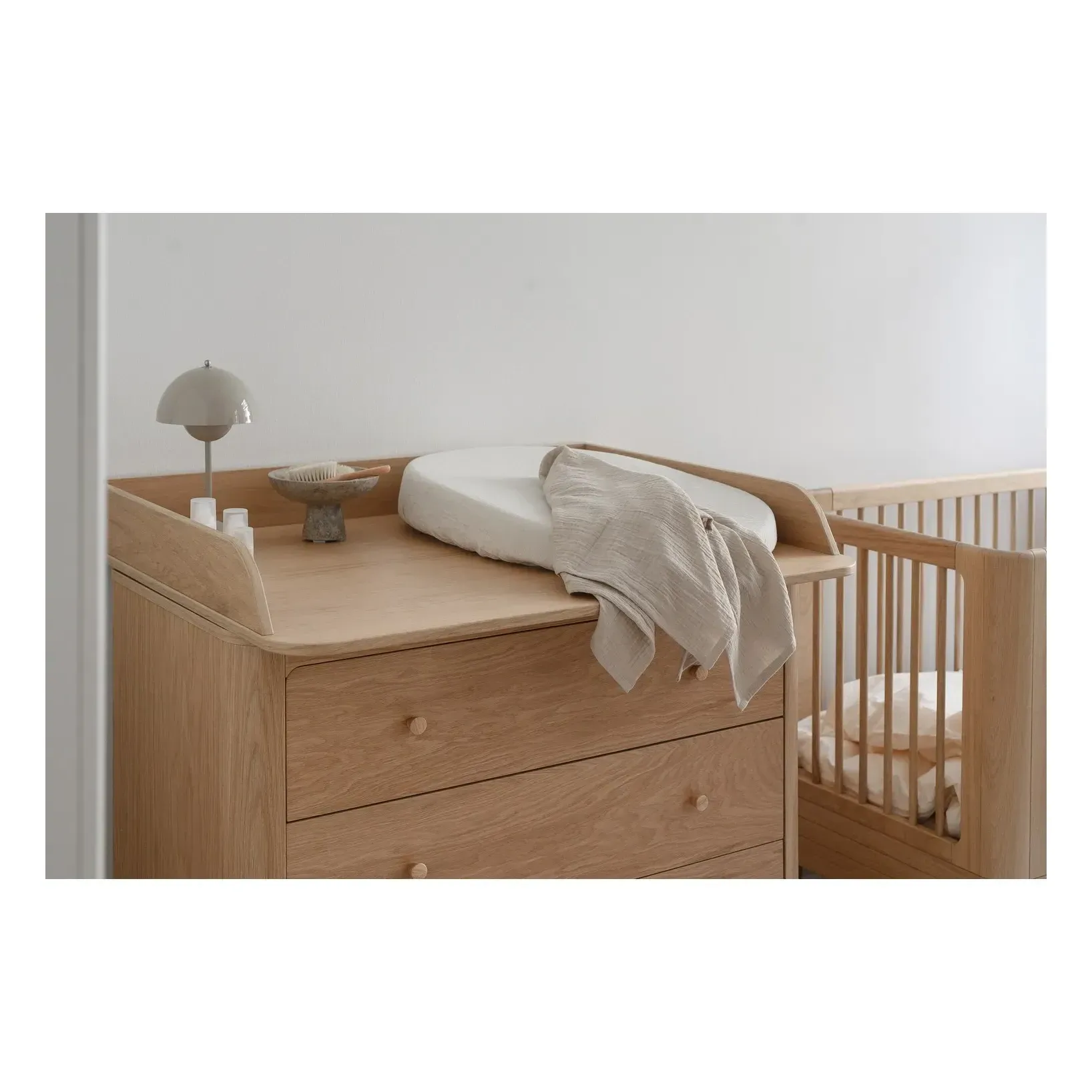 Nature Dresser Changing Table Unit - Oak Veneer alternate view