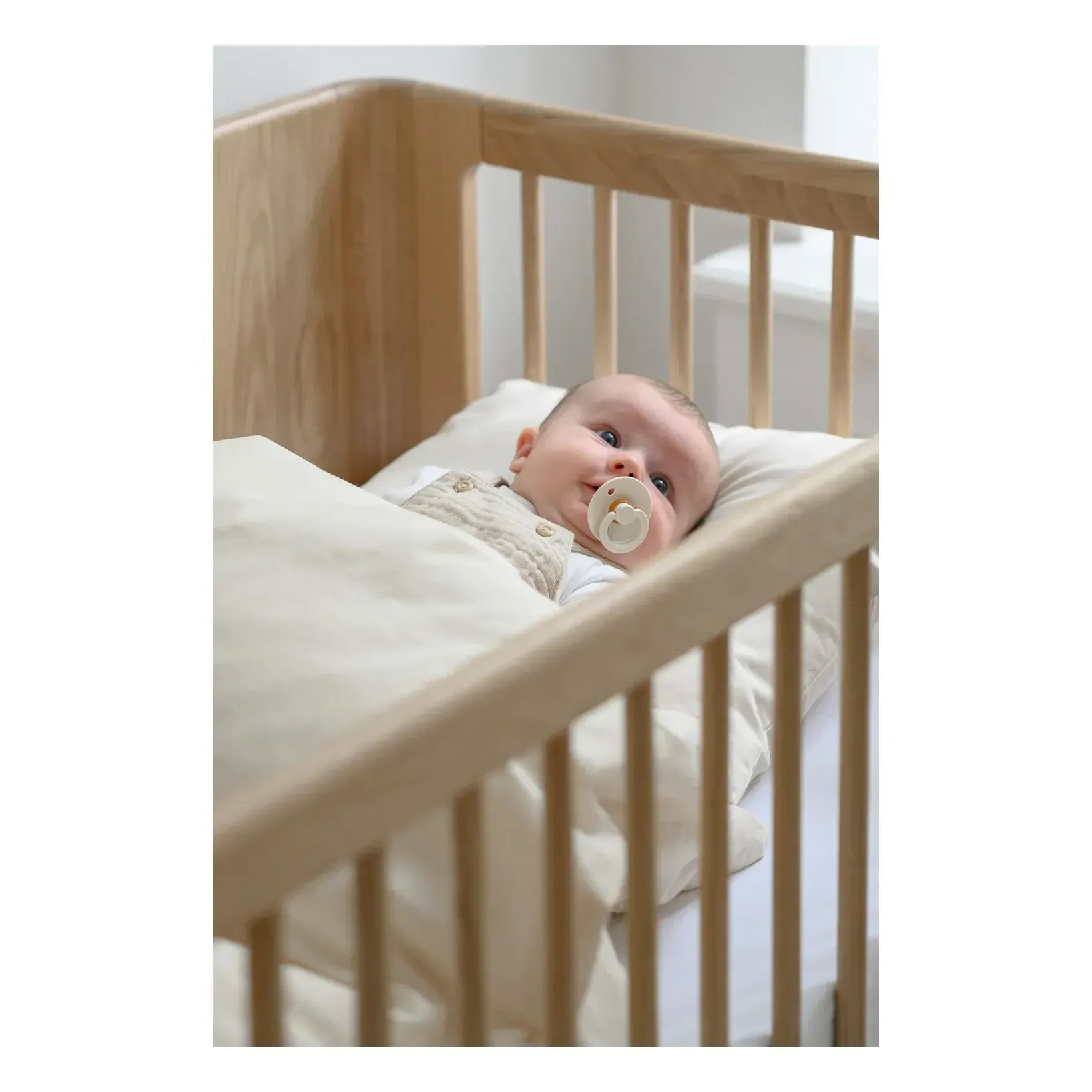 Nature Junior Organic Cotton Fitted Sheet - Ecru alternate view
