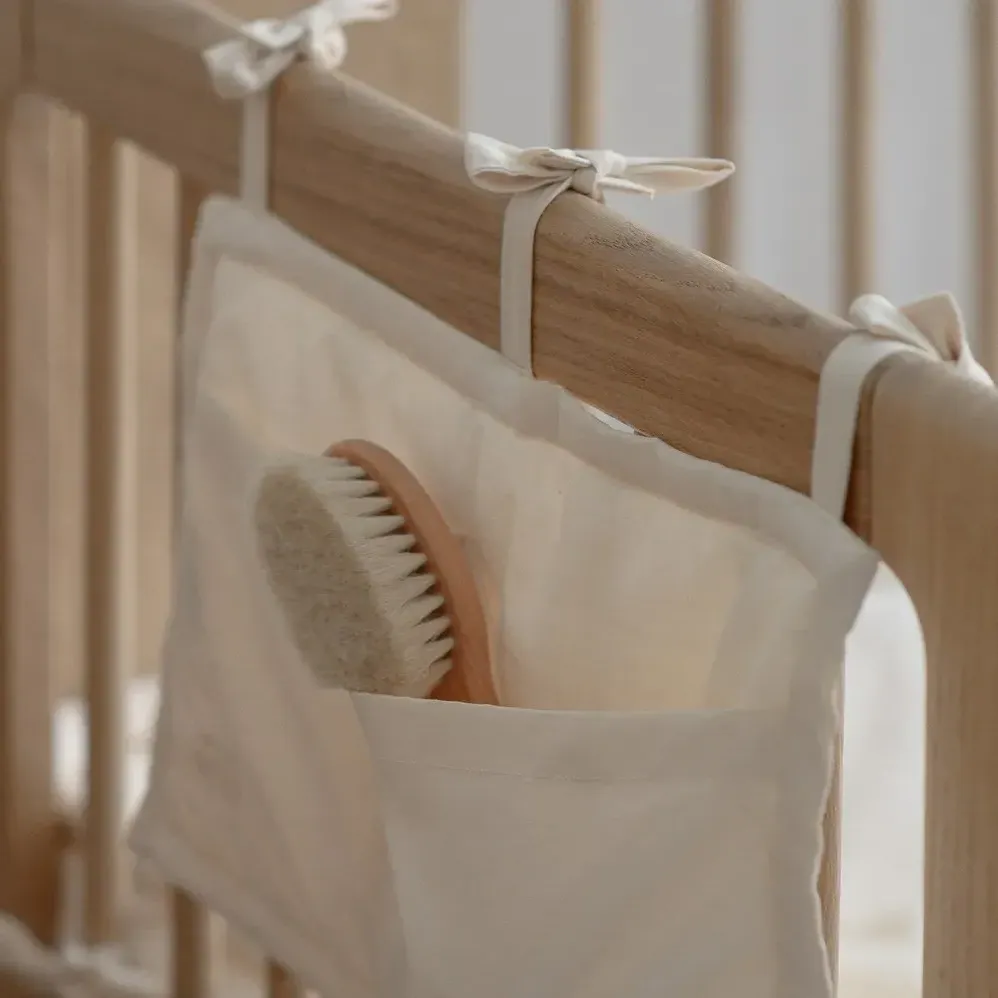 Organic Cotton Crib Bed Pocket - Sand alternate view
