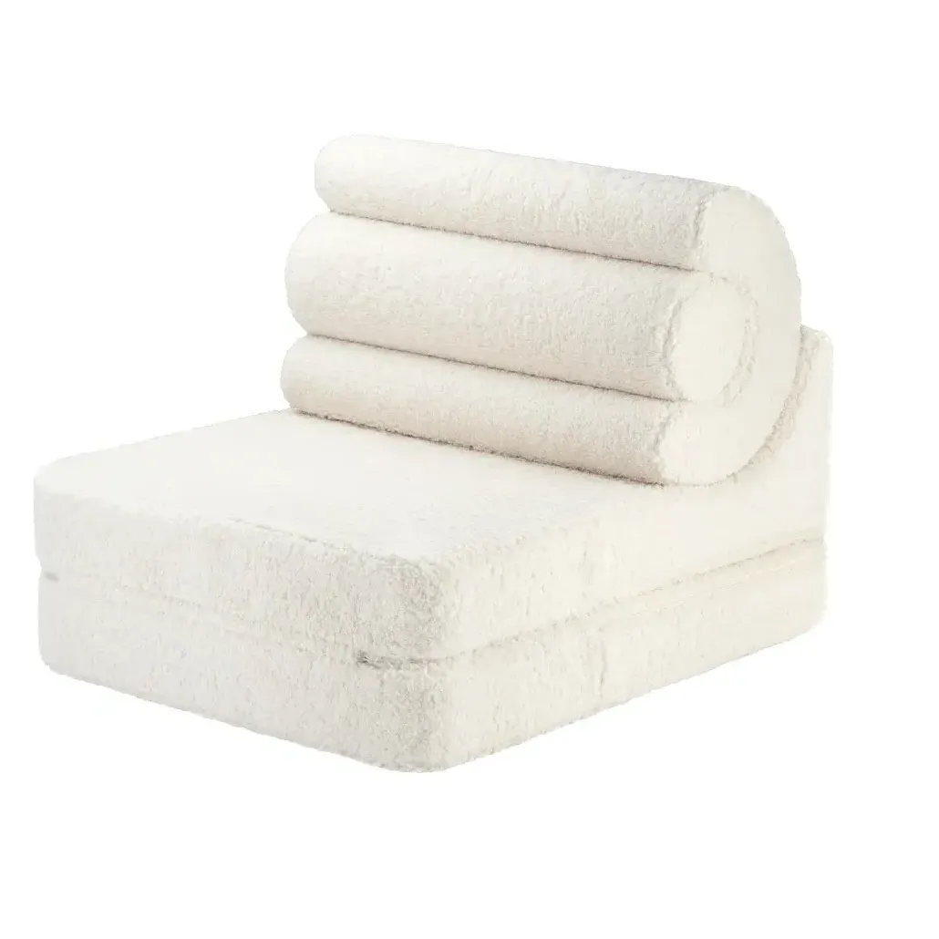 Flipster Convertible Armchair - Ecru, Teddy Fabric product