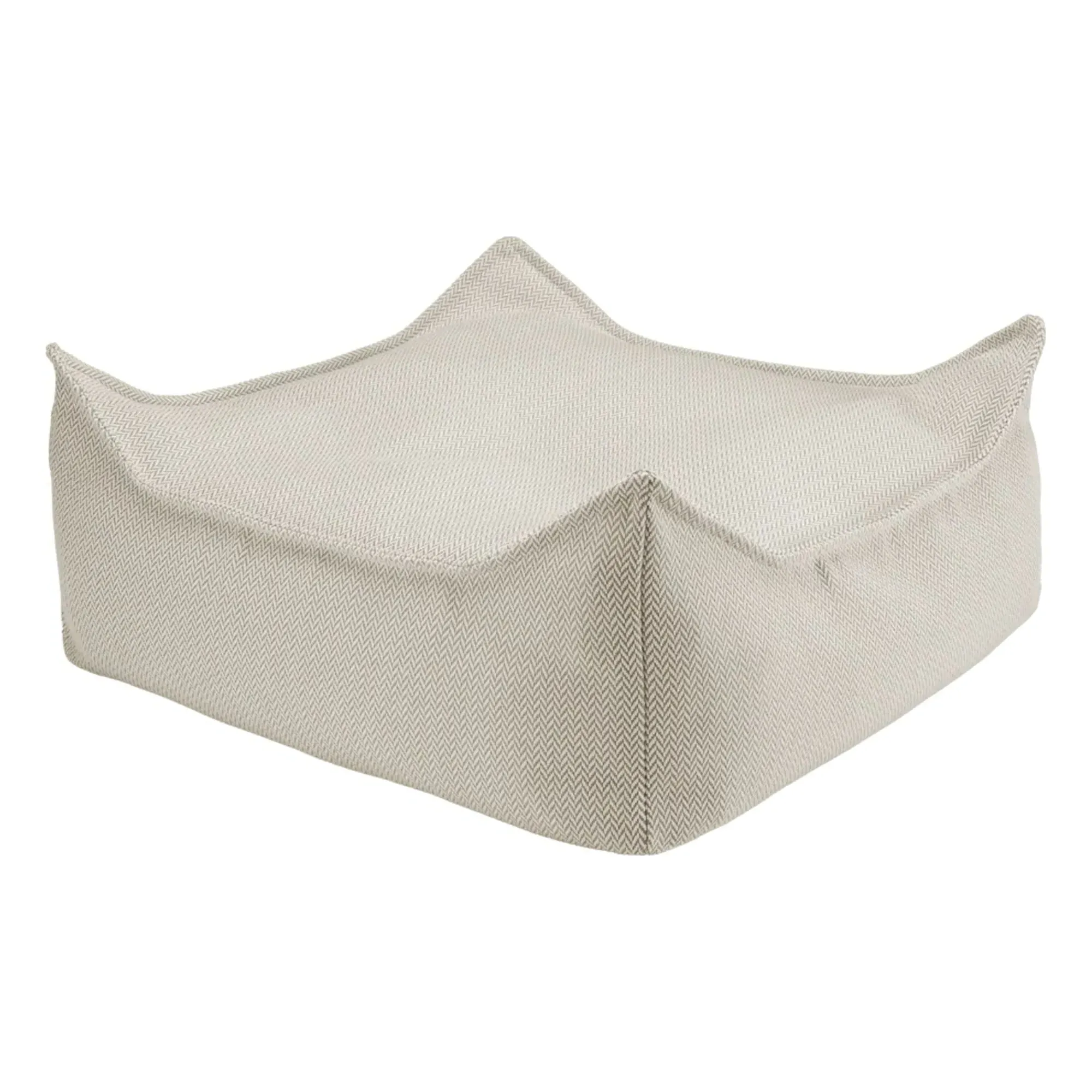 Outdoor Square Floor Ottoman - Sand, Olefin product