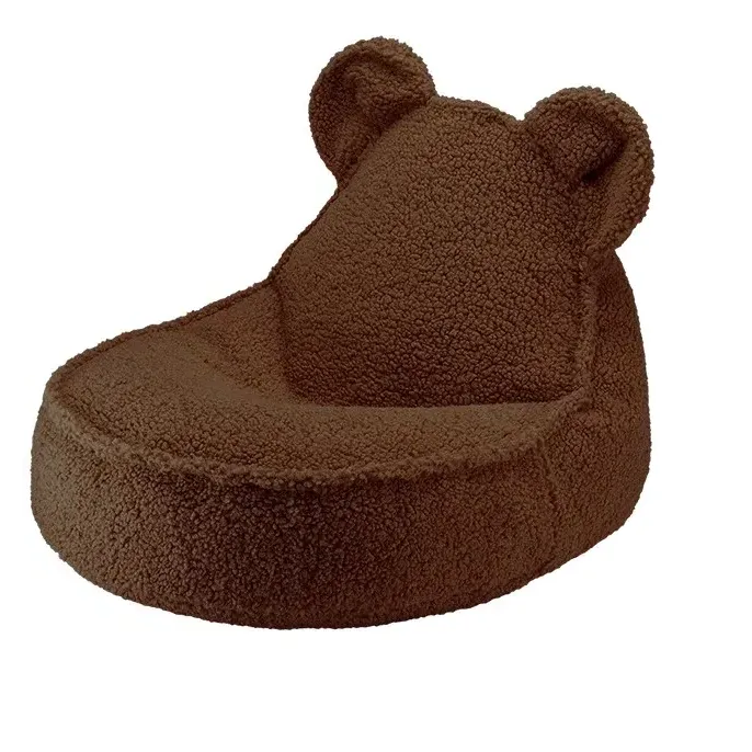 Wigiwama Bear-Shaped Beanbag Chair - Dark Brown, Polyester product