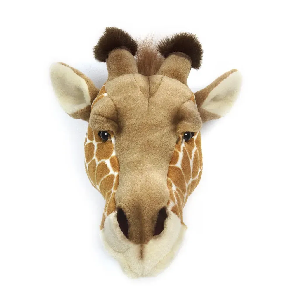Giraffe Head Wall Mount - Yellow, Polyester product