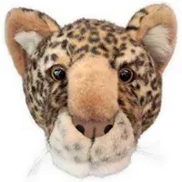 Leopard Trophy Wall Decoration - Brown, Polyester alternate view
