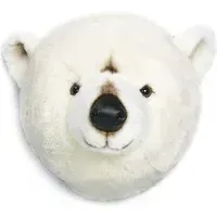 Polar Bear Head Wall Mount - White, Polyester alternate view
