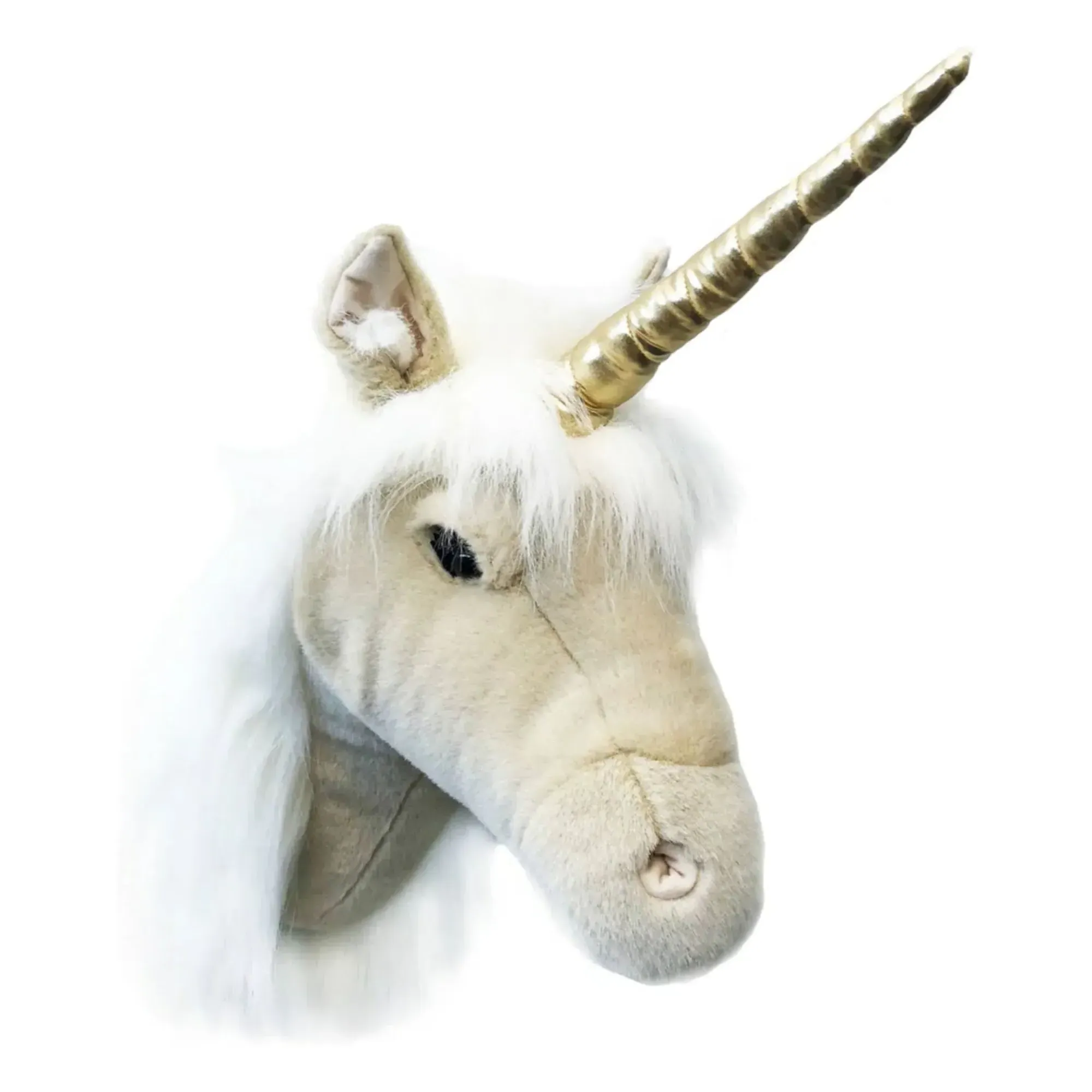 Unicorn Trophy Wall Plush - Beige, Polyester alternate view