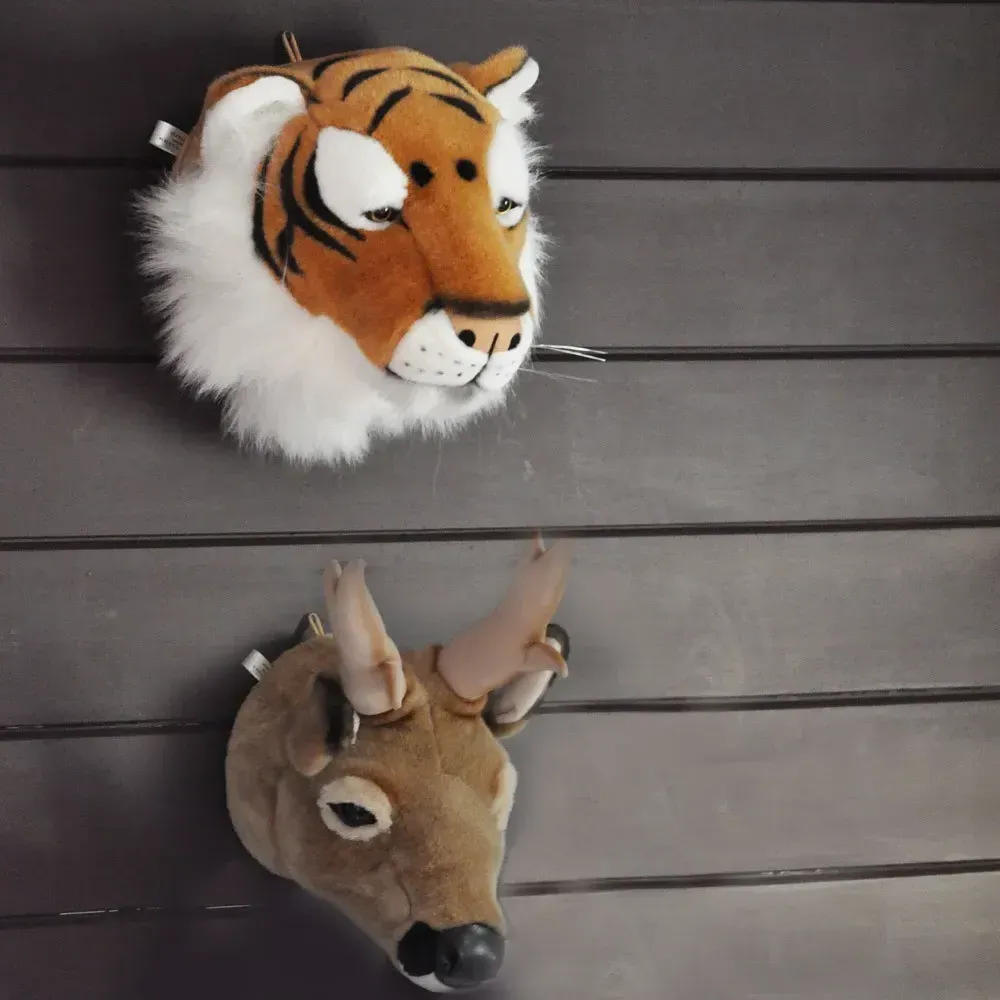 Wild & Soft Tiger Head Wall Mount - Light Brown alternate view
